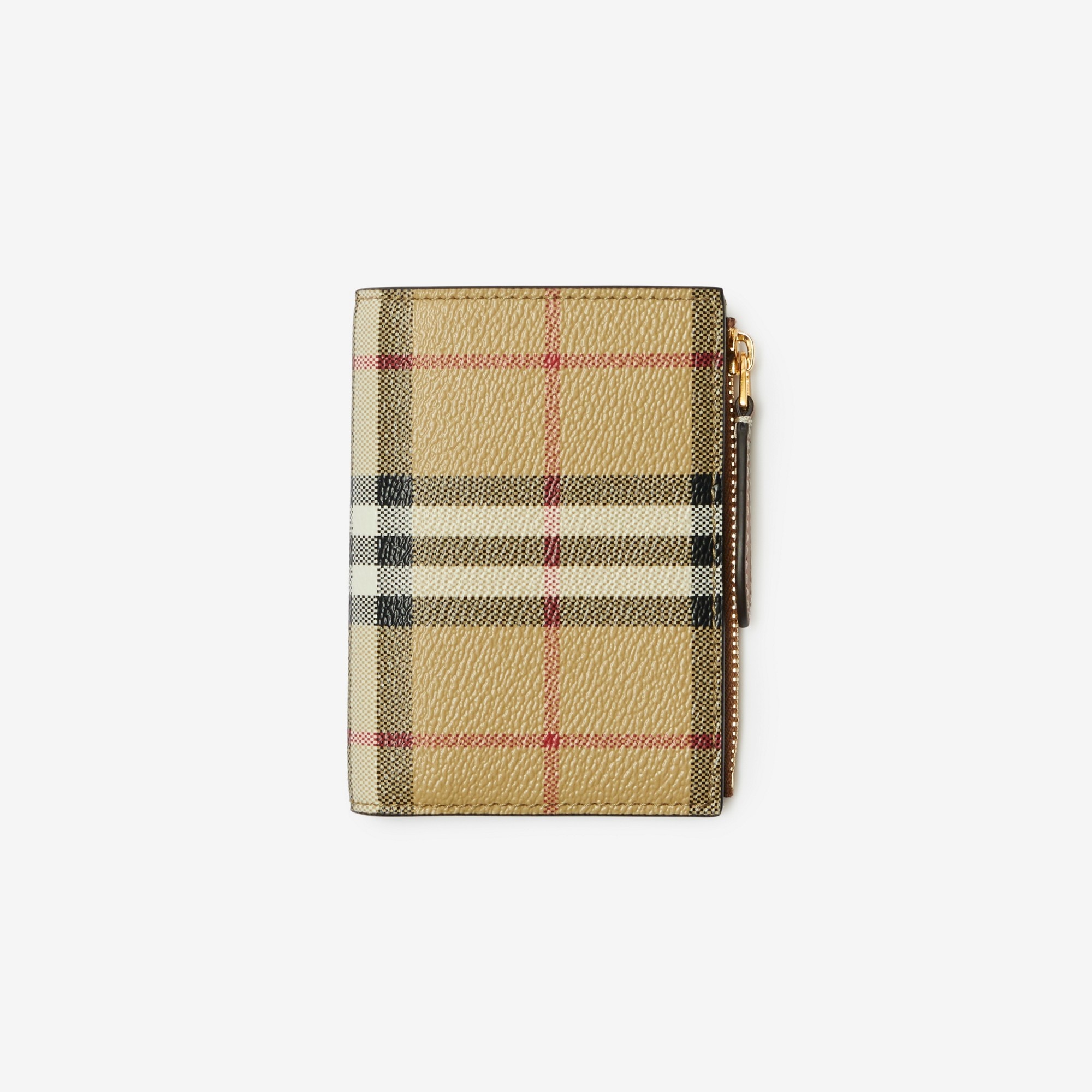 Burberry Vintage Check Leather Small Folding Wallet - Farfetch