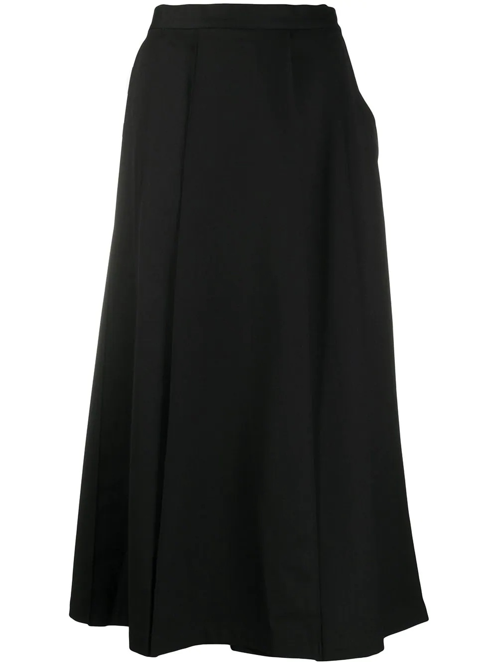 asymmetric pleated skirt trousers - 1