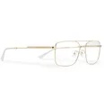 Aviator-Style Gold-Tone Optical Glasses - 6