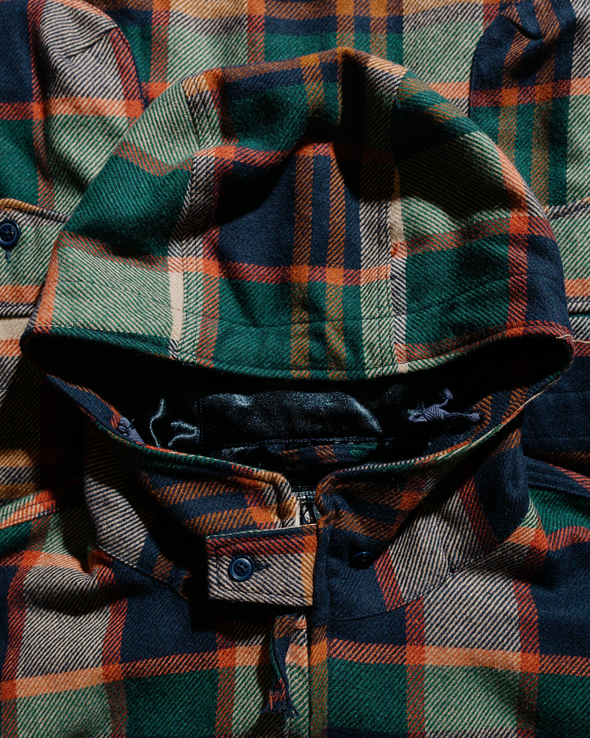 SAS Jacket Navy/Brown Heavy Wool Plaid - 5