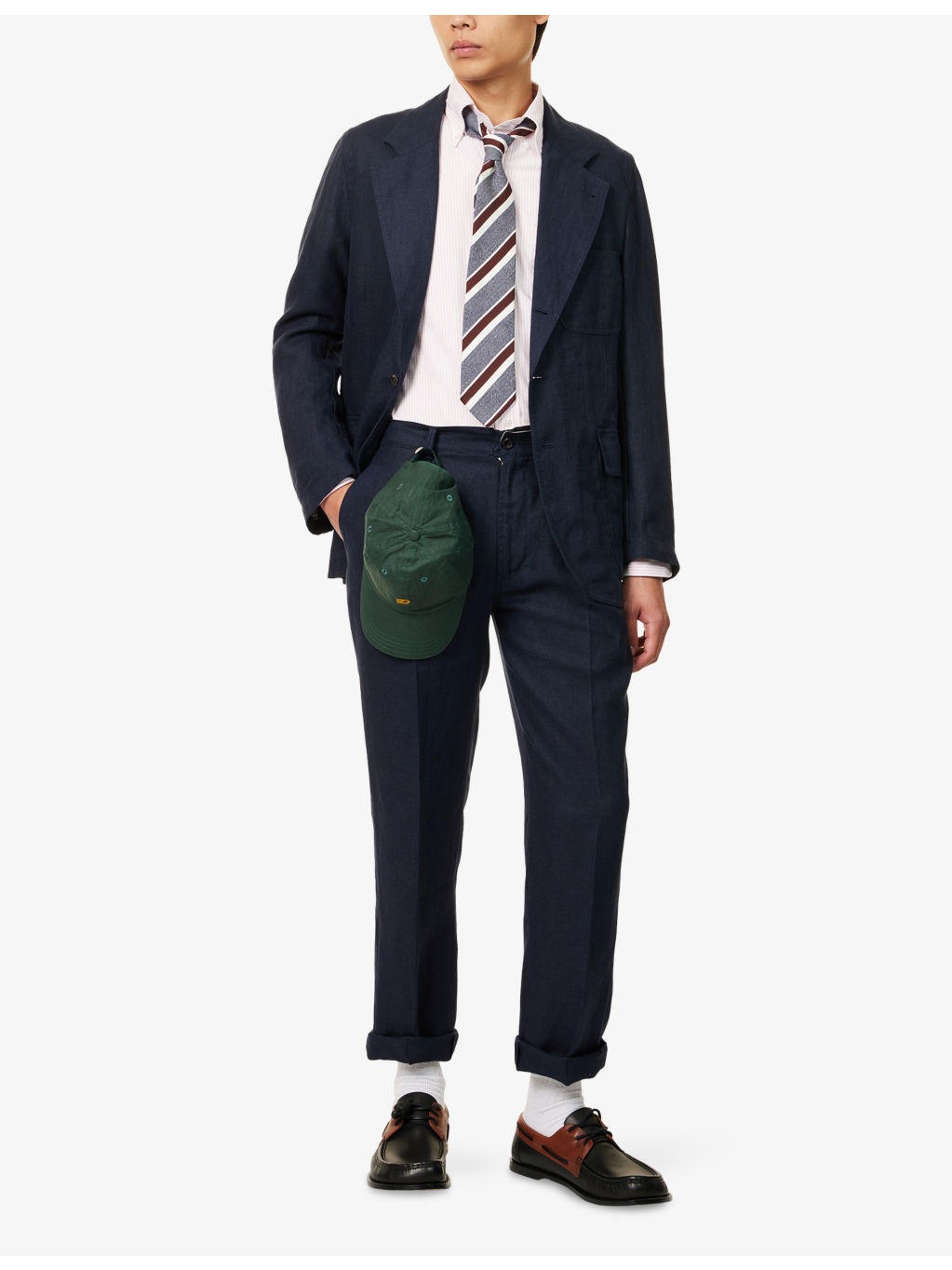 Linen Games Peak-Lapel Linen Blazer - 2