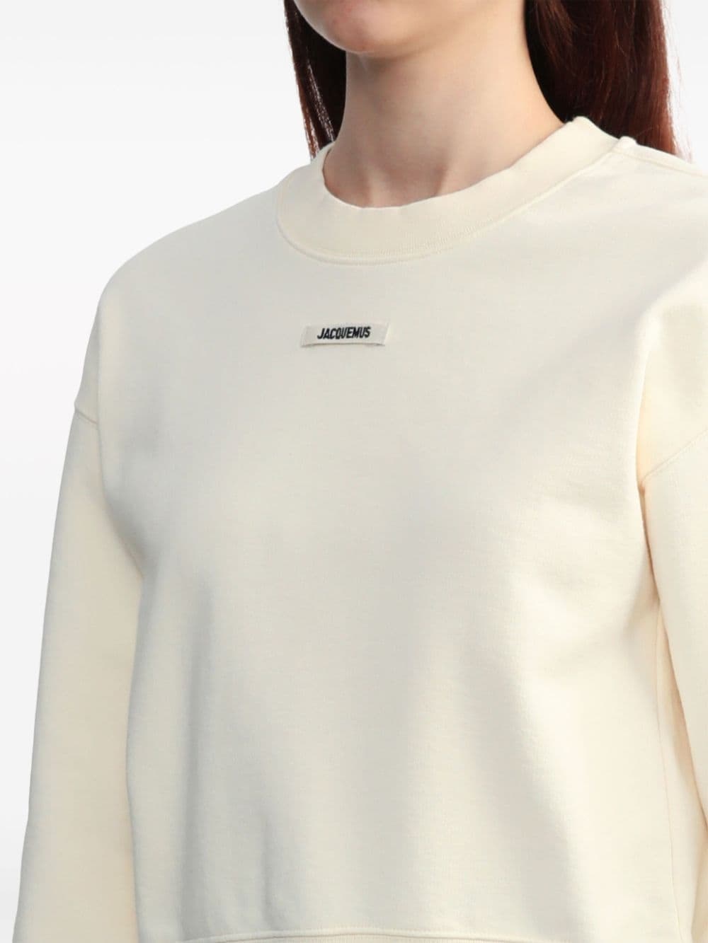 logo-appliquÃ© cotton sweatshirt - 5