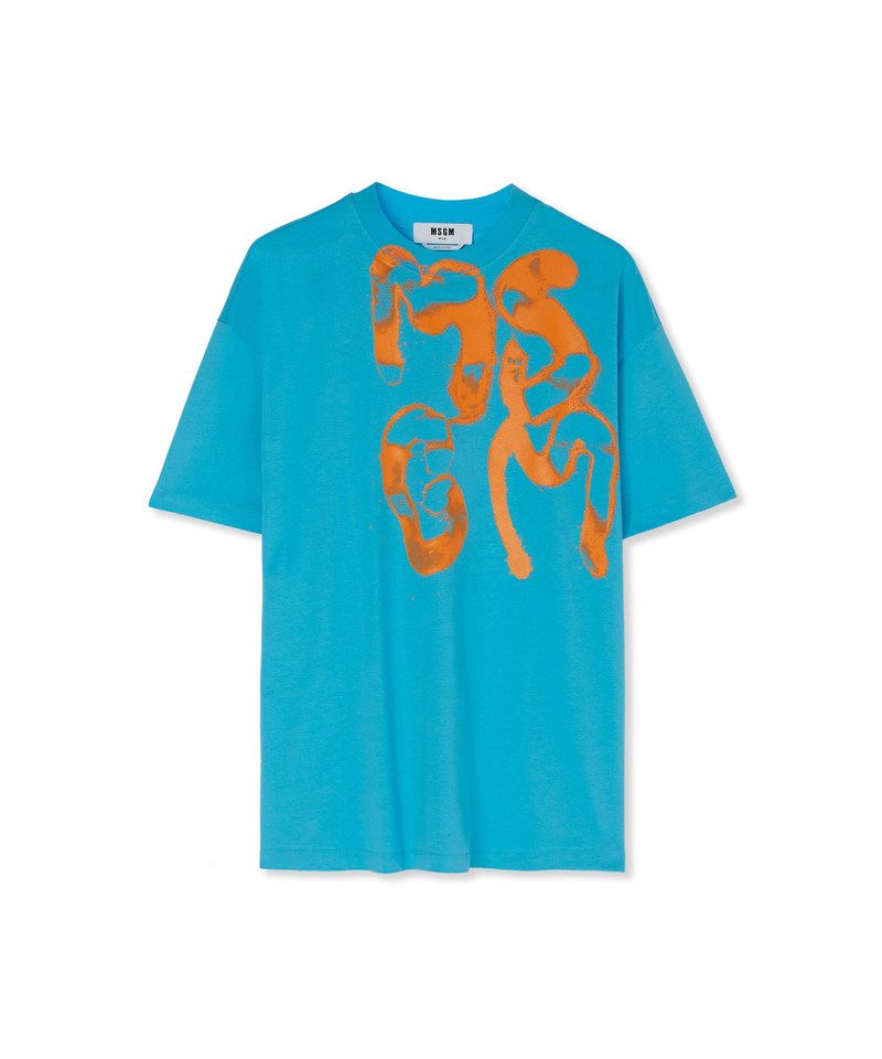 T-Shirt with "Spray logo" graphic 1