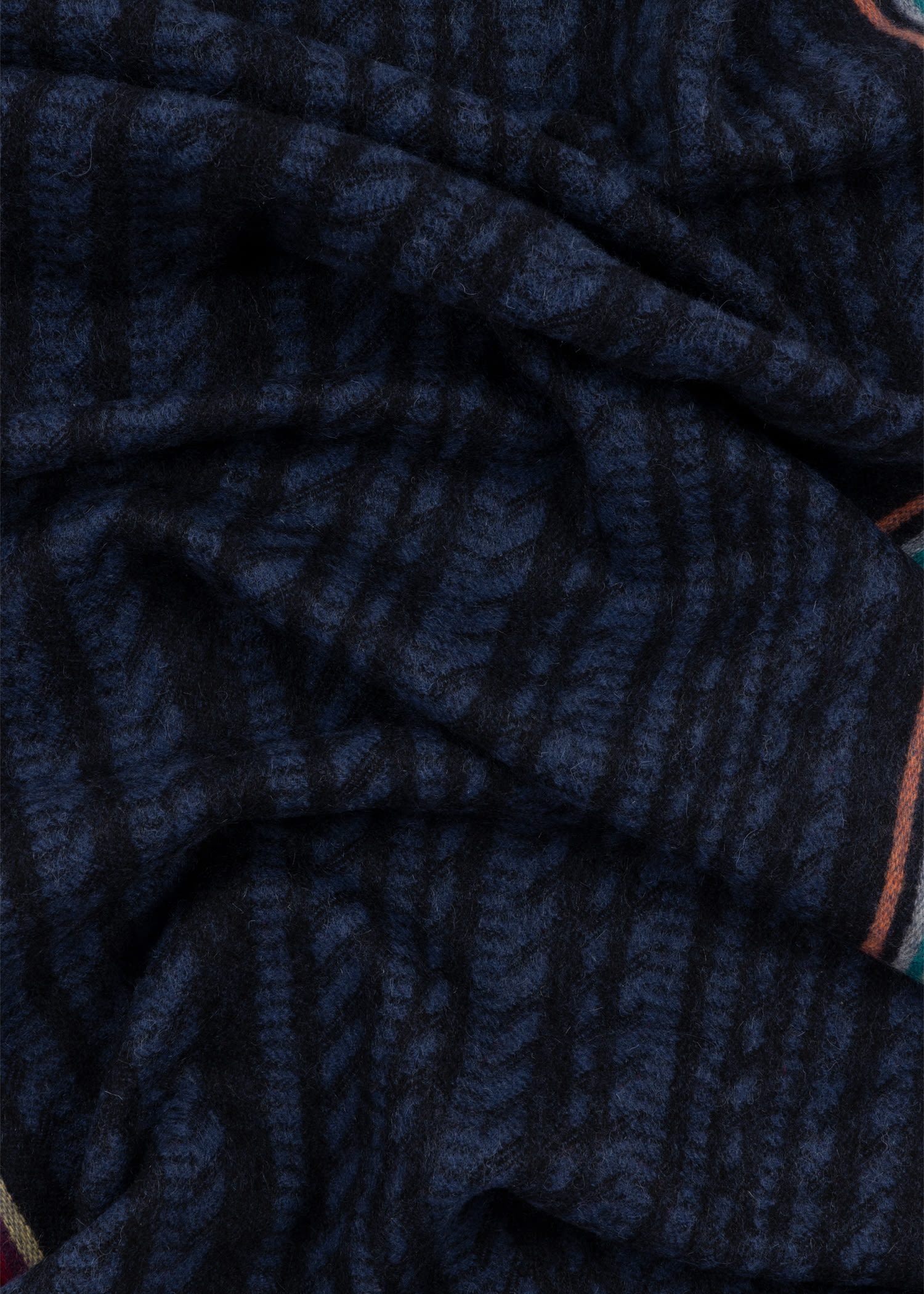 Cashmere-Lambswool 'Signature Stripe' Scarf - 4