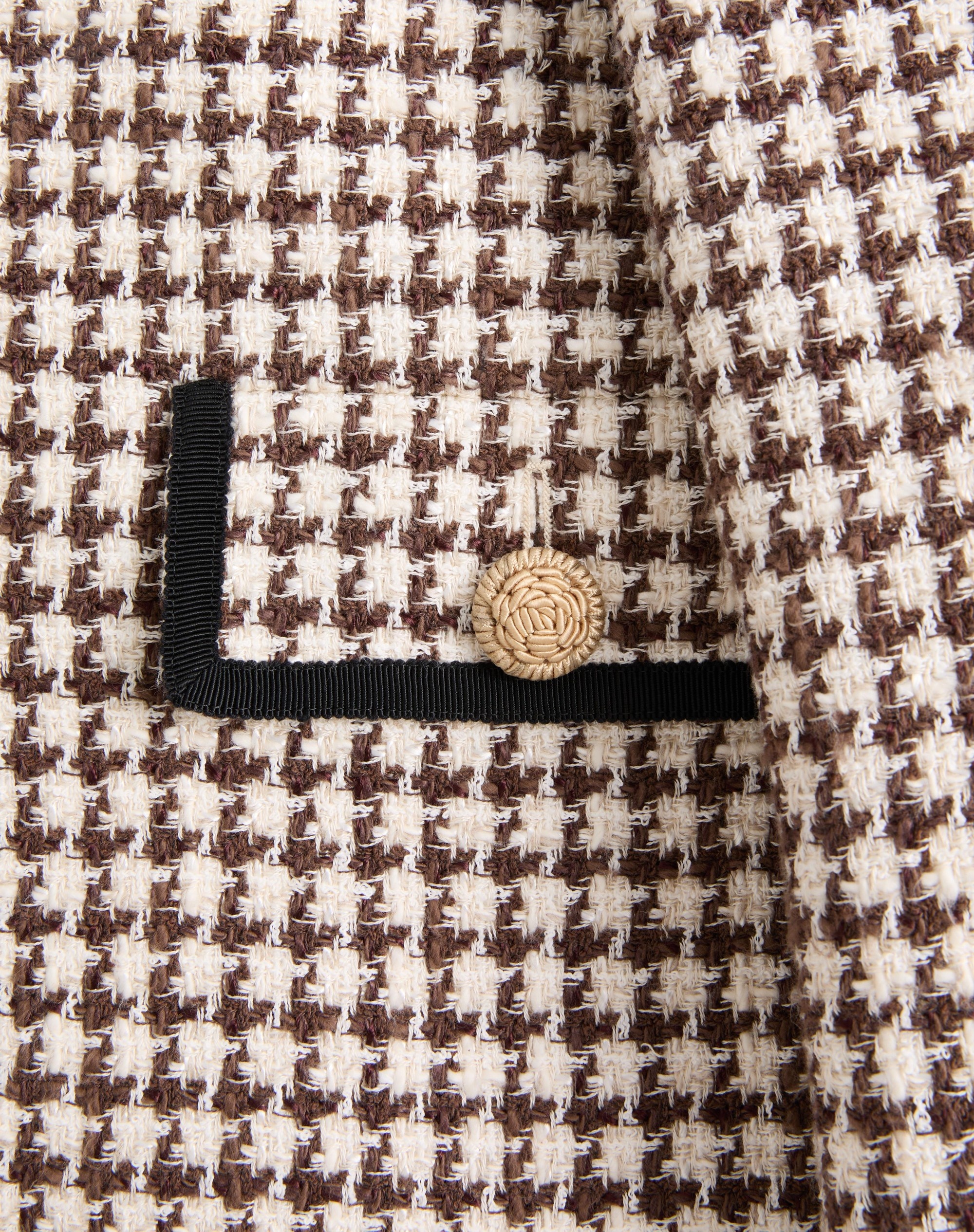 LIGHT TWEED PIED DE POULE JACKET - 8