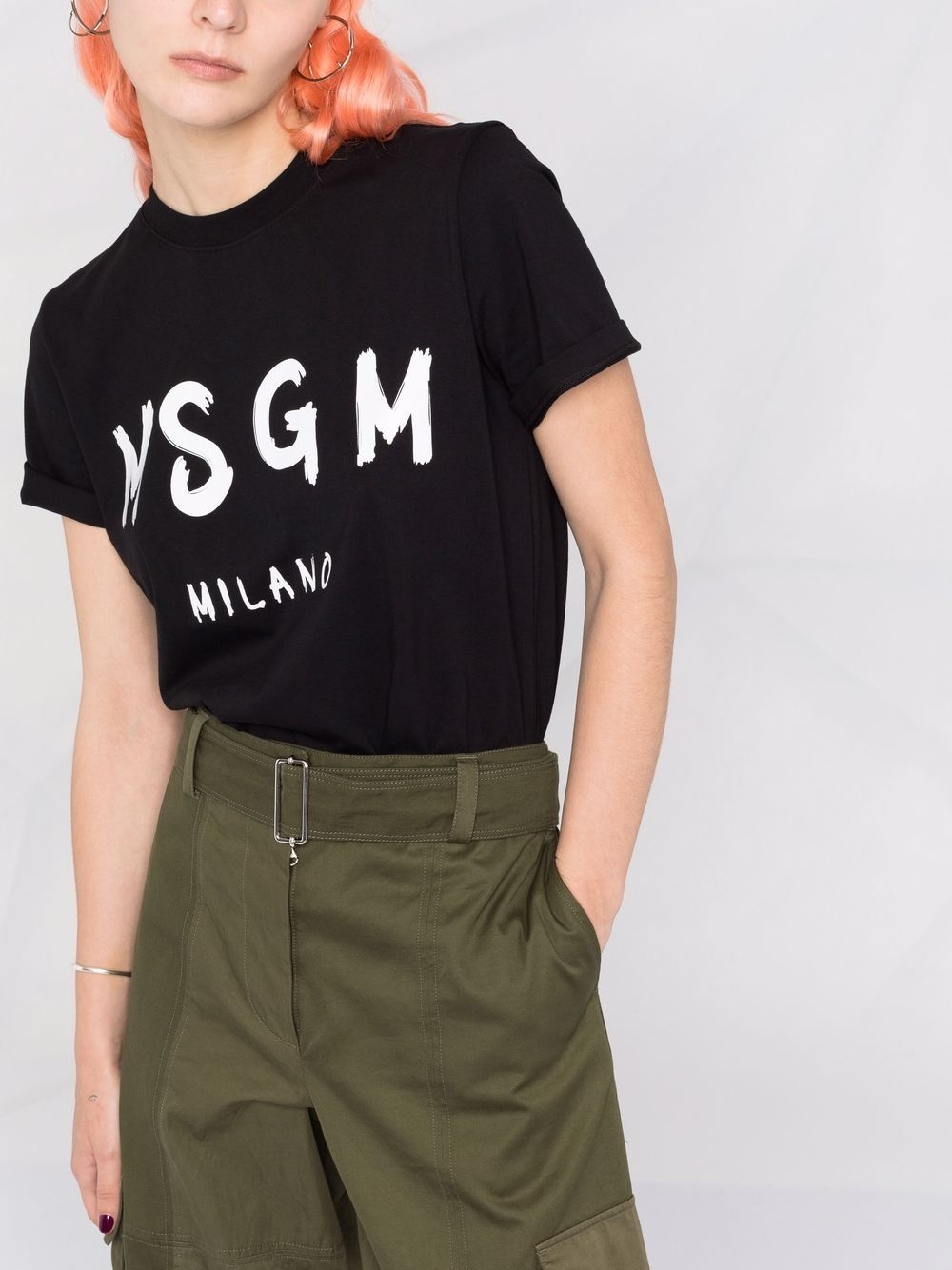 logo-print short-sleeved T-shirt - 5