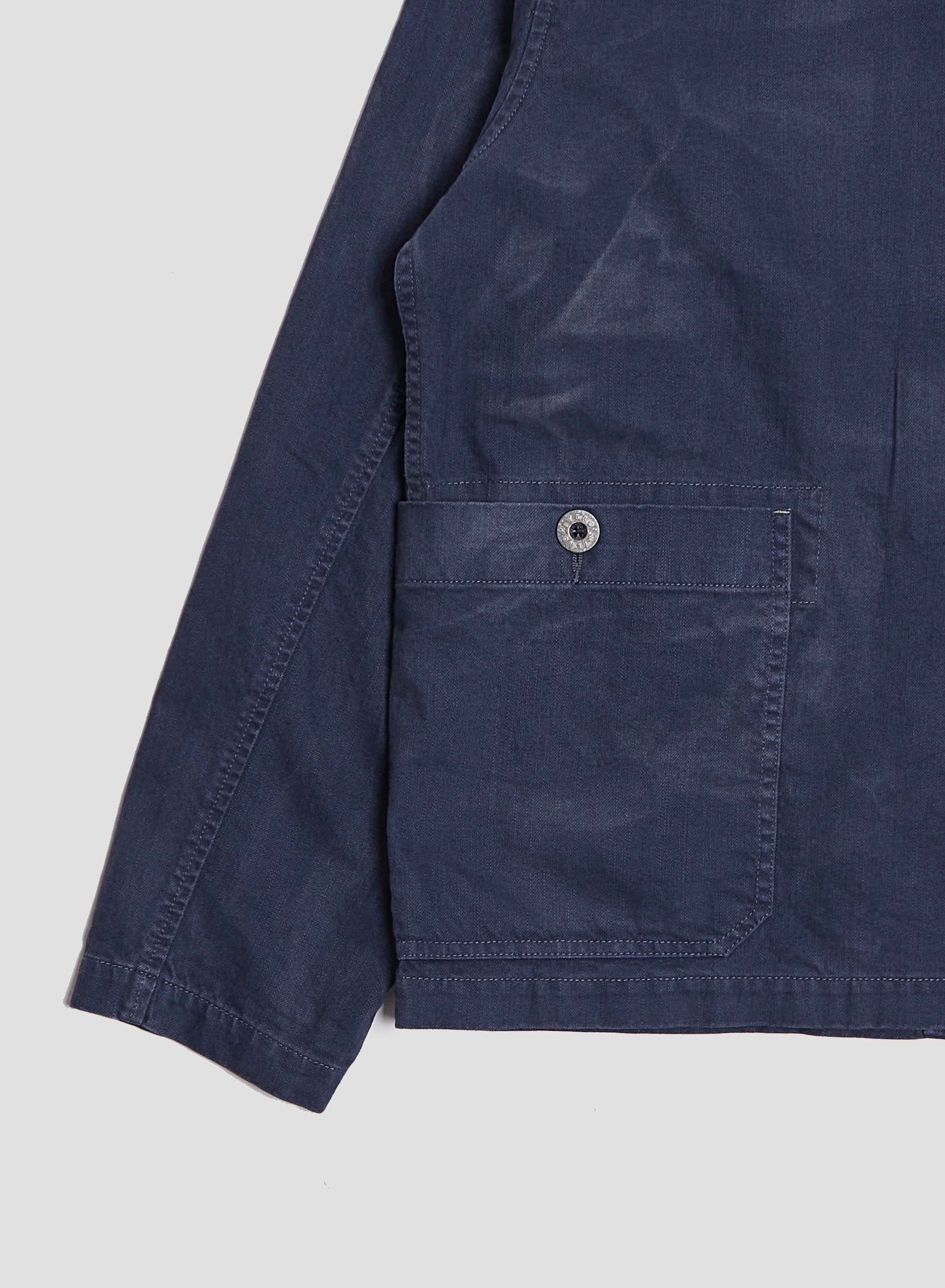 Railroad Jacket Cotton Twill in RAF Blue - 8