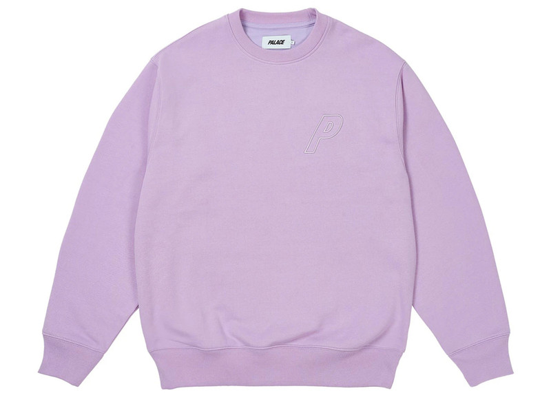 PALACE Palace Outline P-3 Crew Bloom Purple outlook