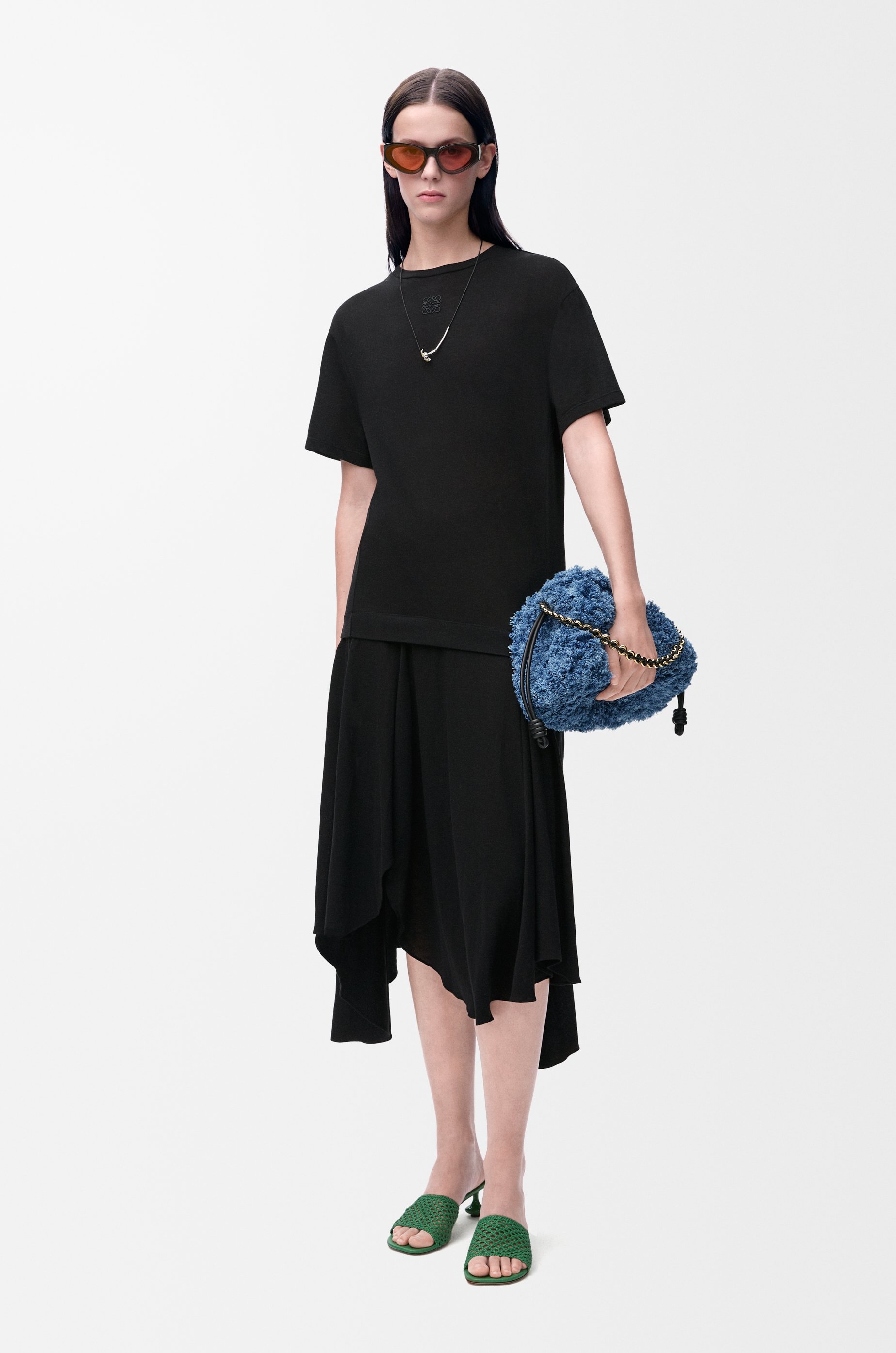 T-shirt dress in cotton blend - 2