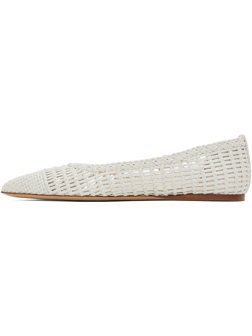 Off-White Aurora Braided Ballerina Flats - 3