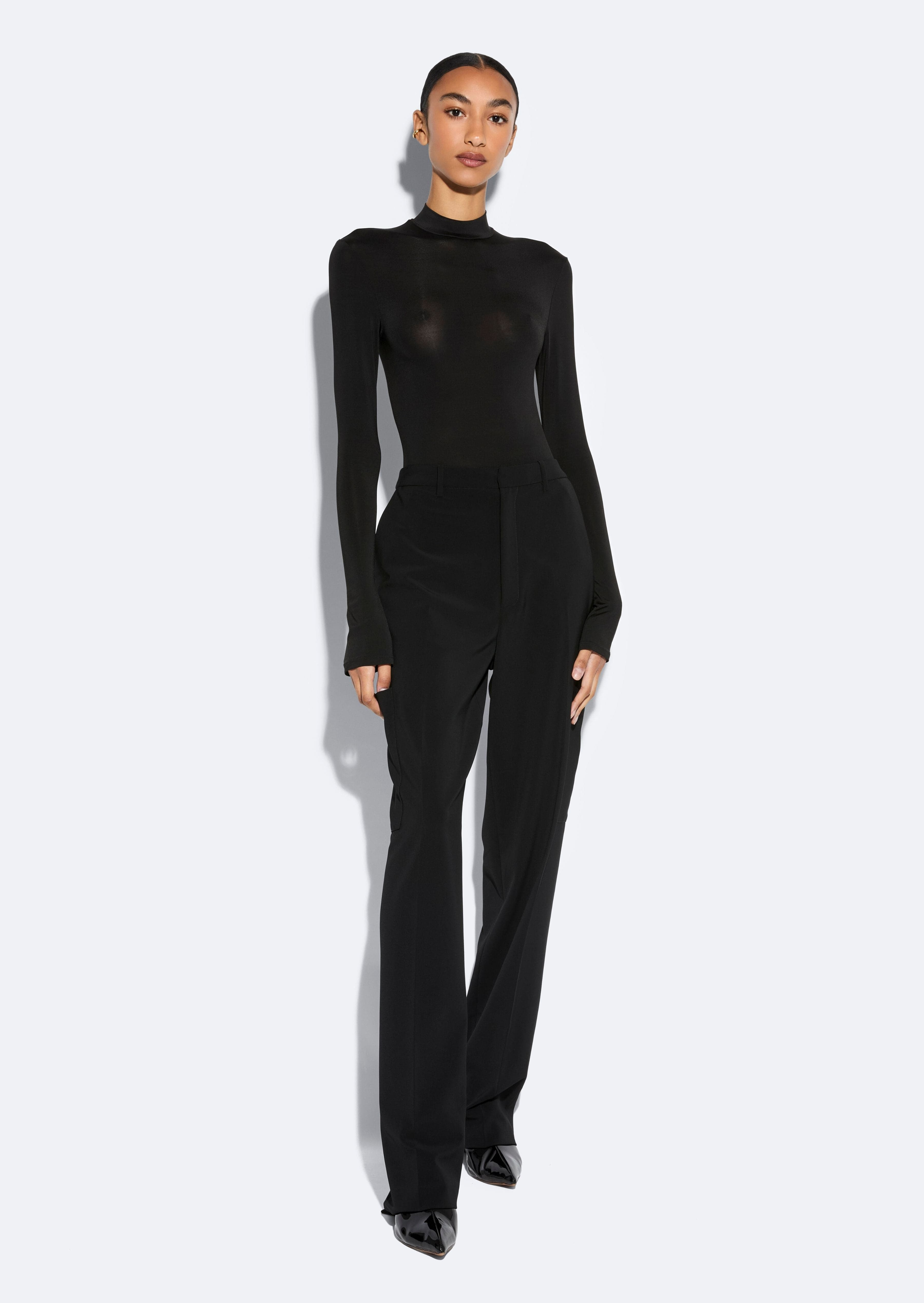 Matte Crepe Tapered Trouser - 2