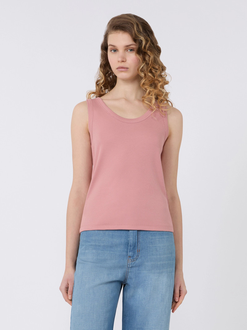 MULTIC Stretch cotton top - ANTIQUE ROSE 3