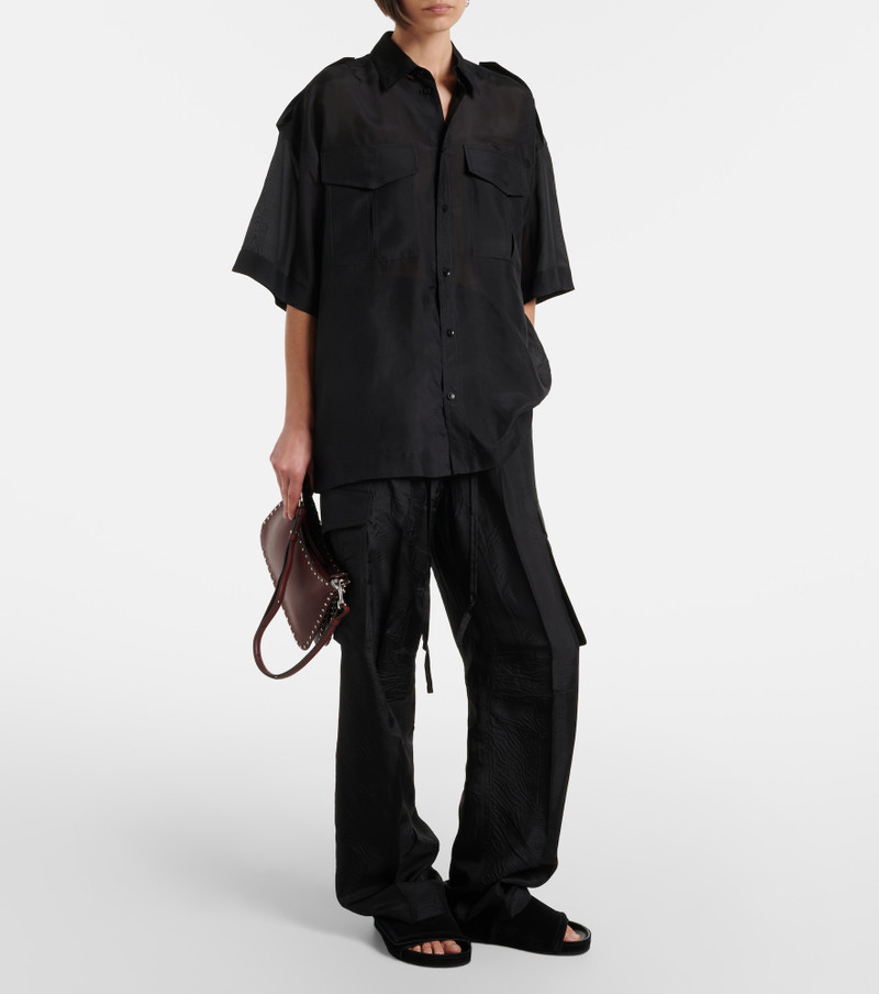 PHOEBE PHILO Silk cargo pants outlook