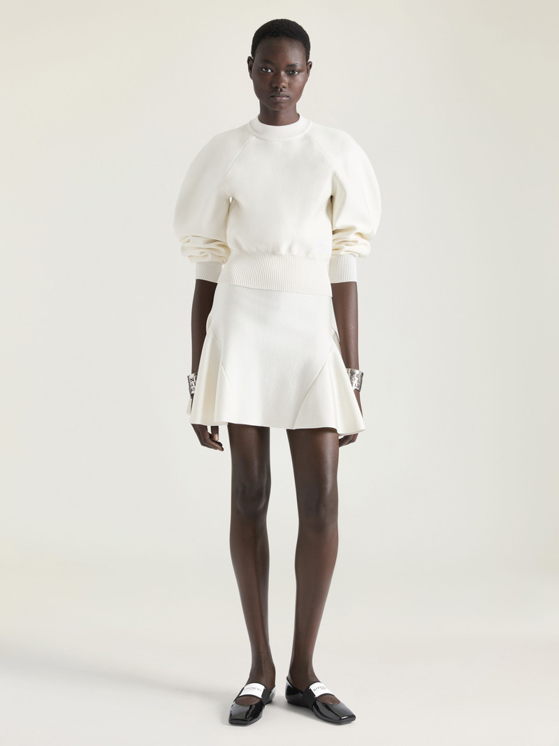 Givenchy FLARED MINI SKIRT IN WOOL VISCOSE outlook