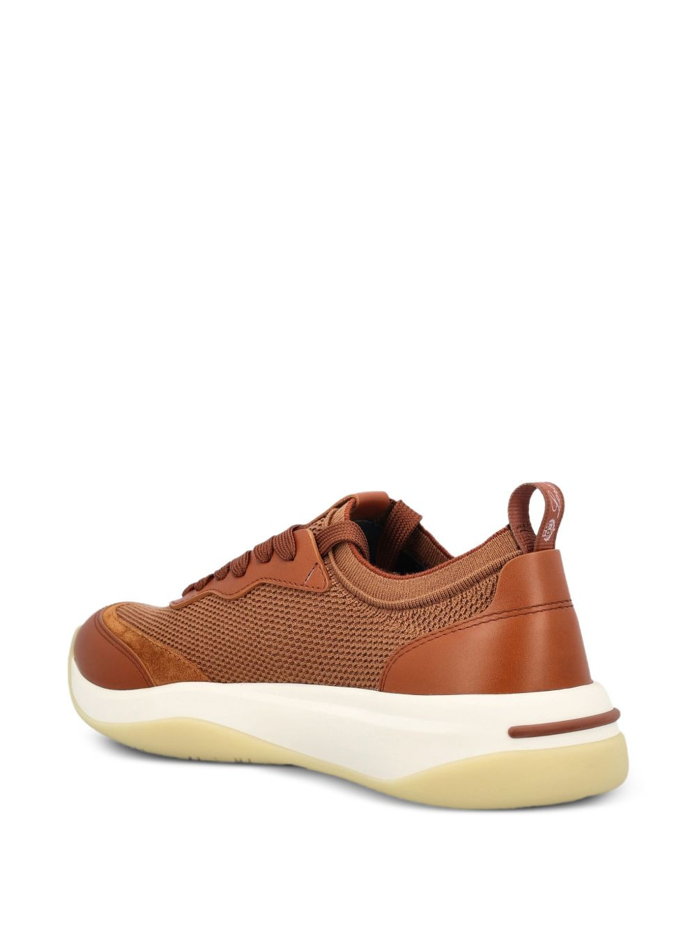 leather-mesh sneakers - 4