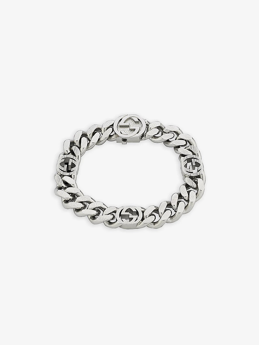 Interlocking G sterling-silver bracelet - 3