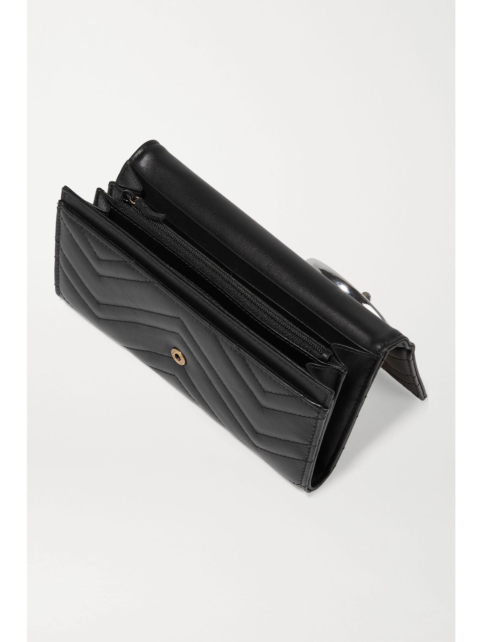 GG Marmont quilted leather wallet Black - 5