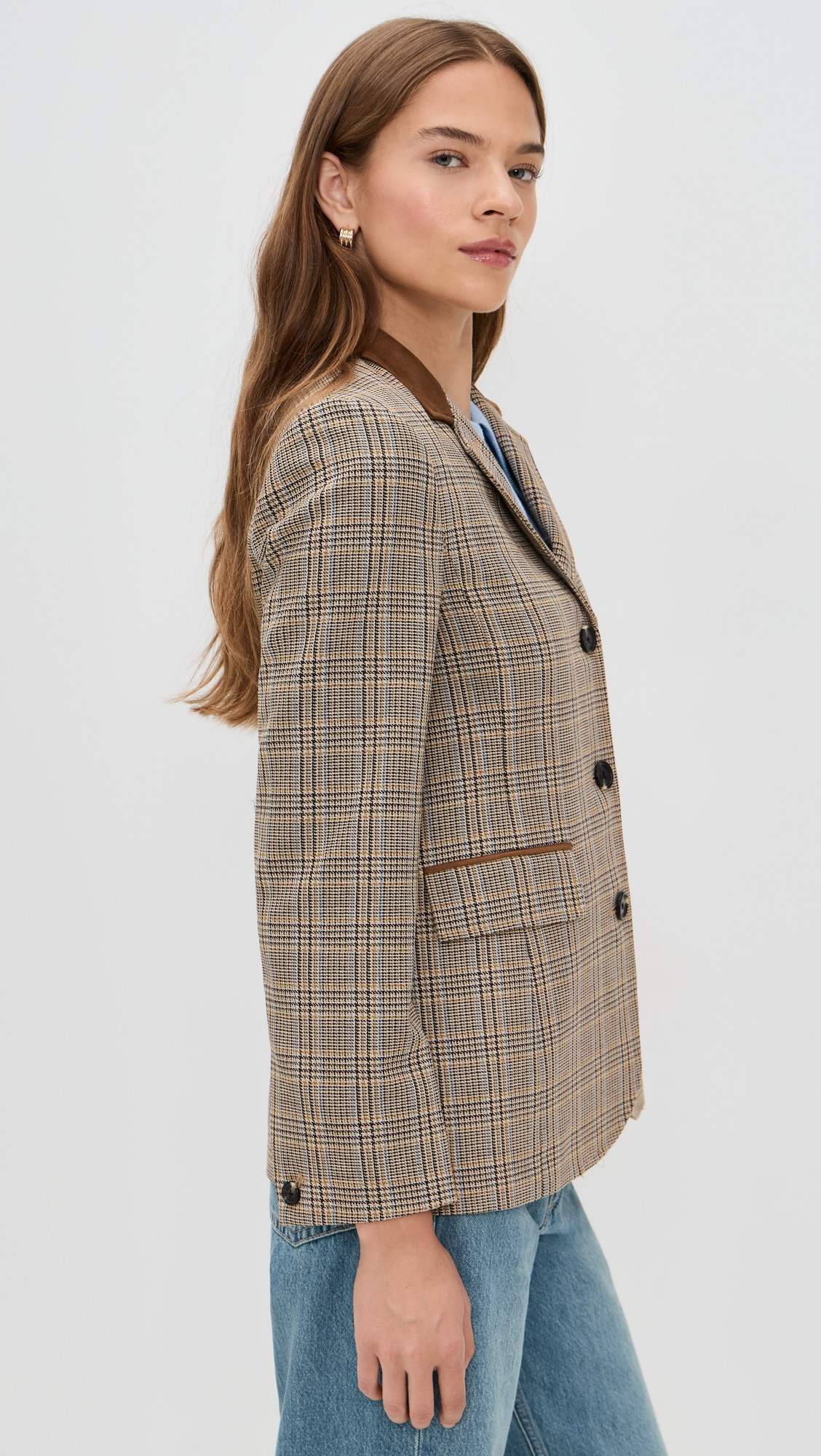 Evia Plaid Blazer - 3