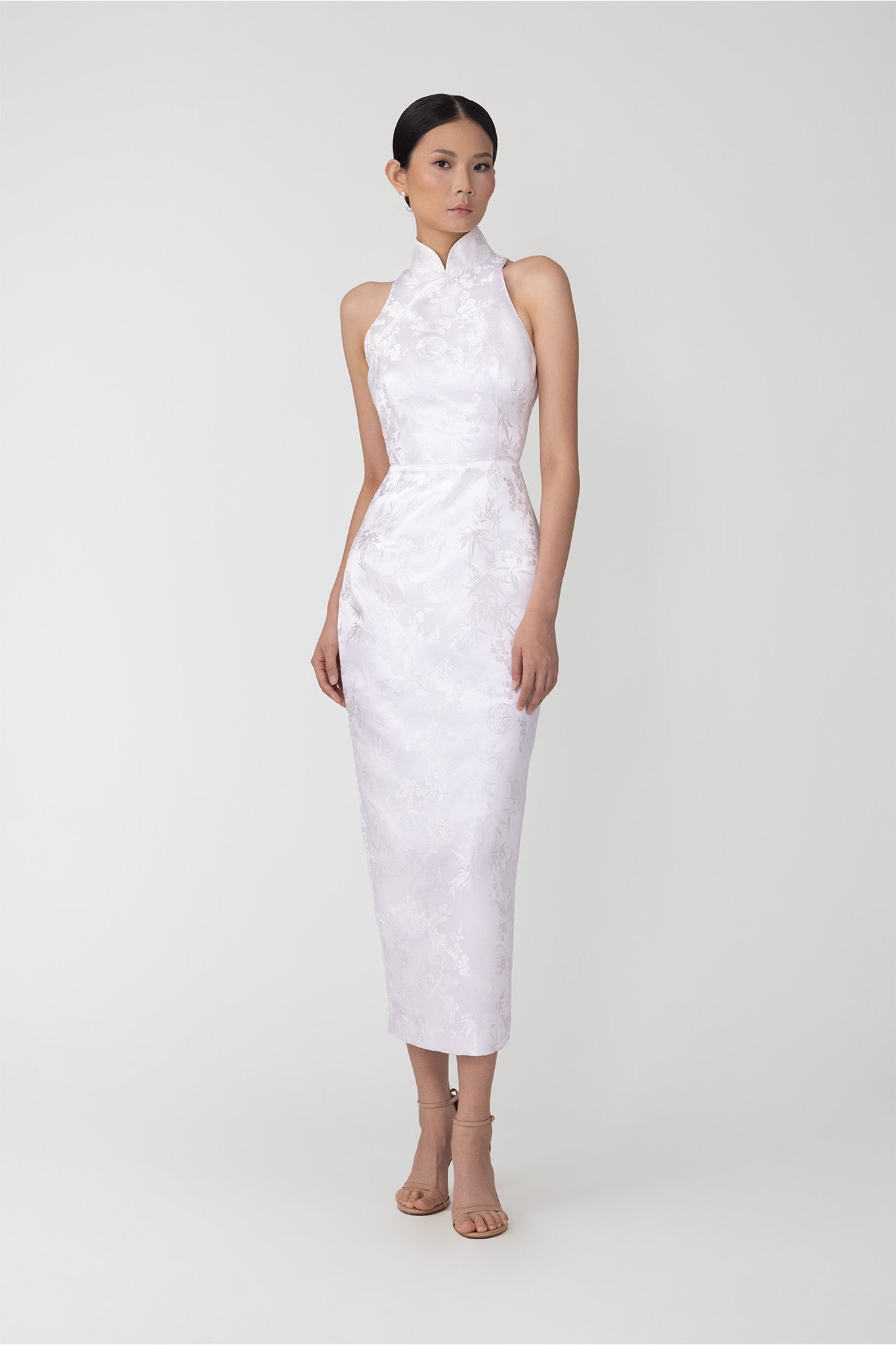 JILL CHINESE JACQUARD PENCIL DRESS - 4