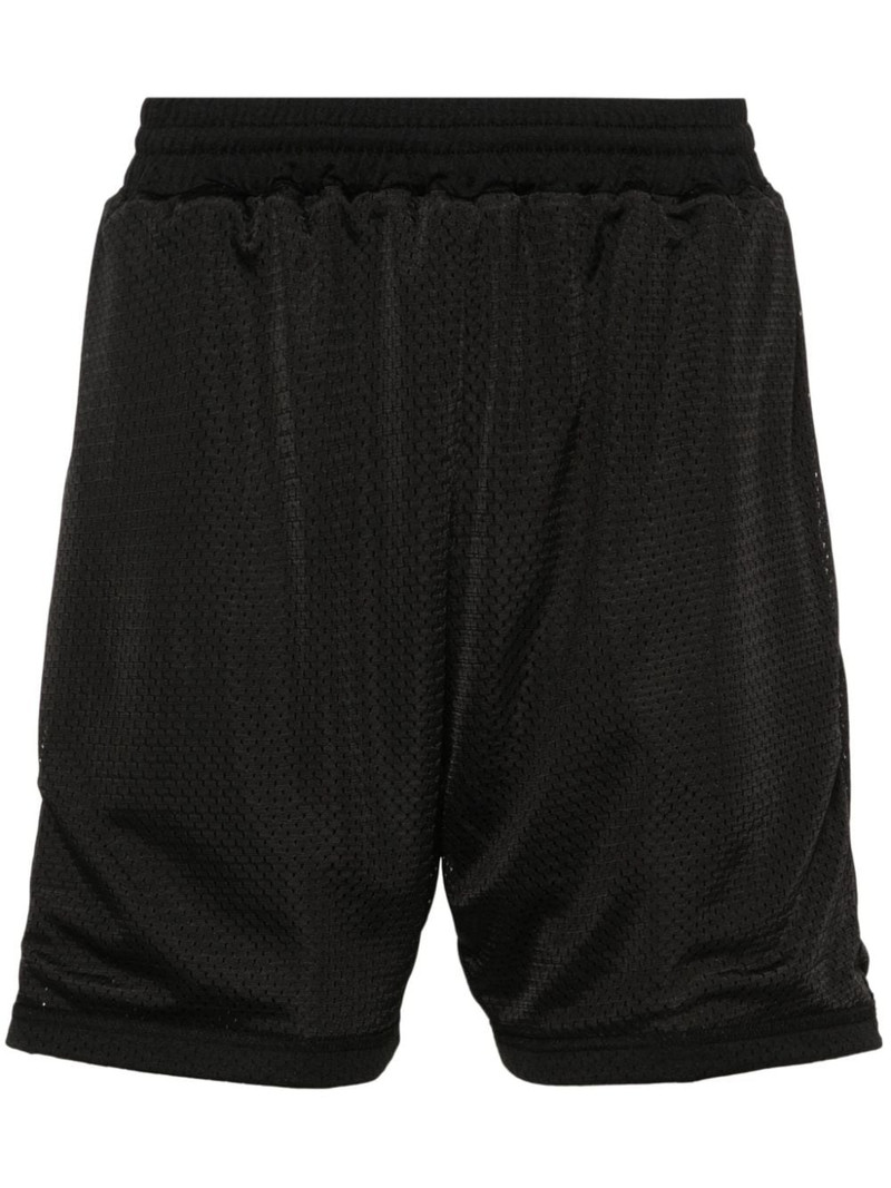 perforated-design shorts 1