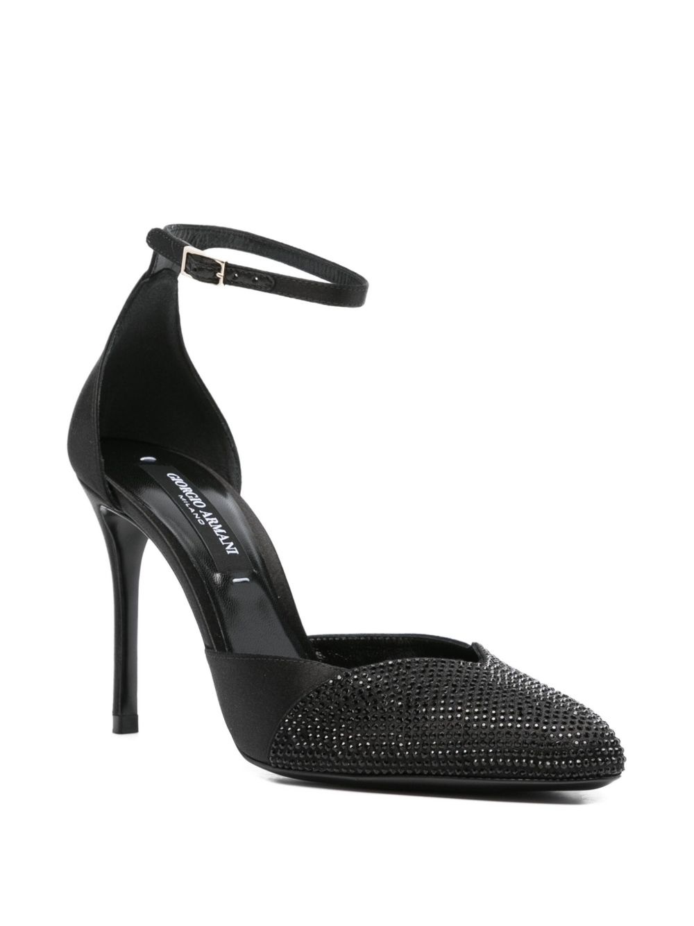 90mm crystal-embellished ankle-strap pumps - 2