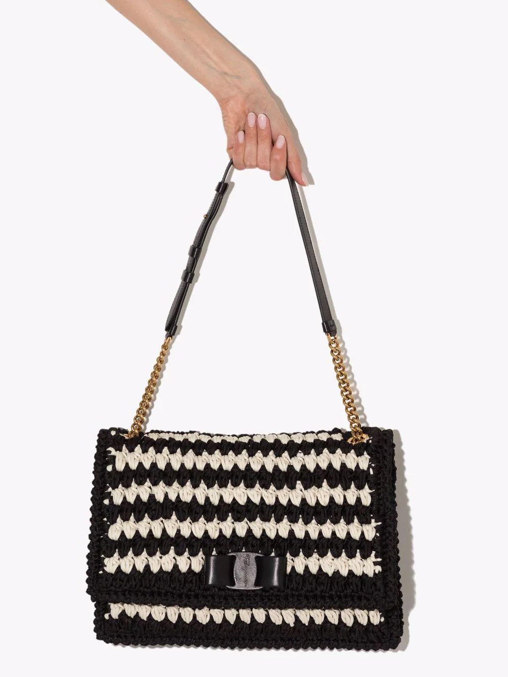 Viva Bow crochet shoulder bag - 4