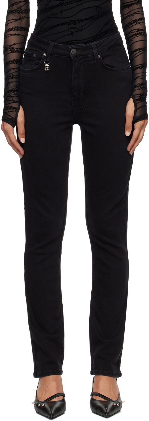 Black Stealth Charm Jeans - 1