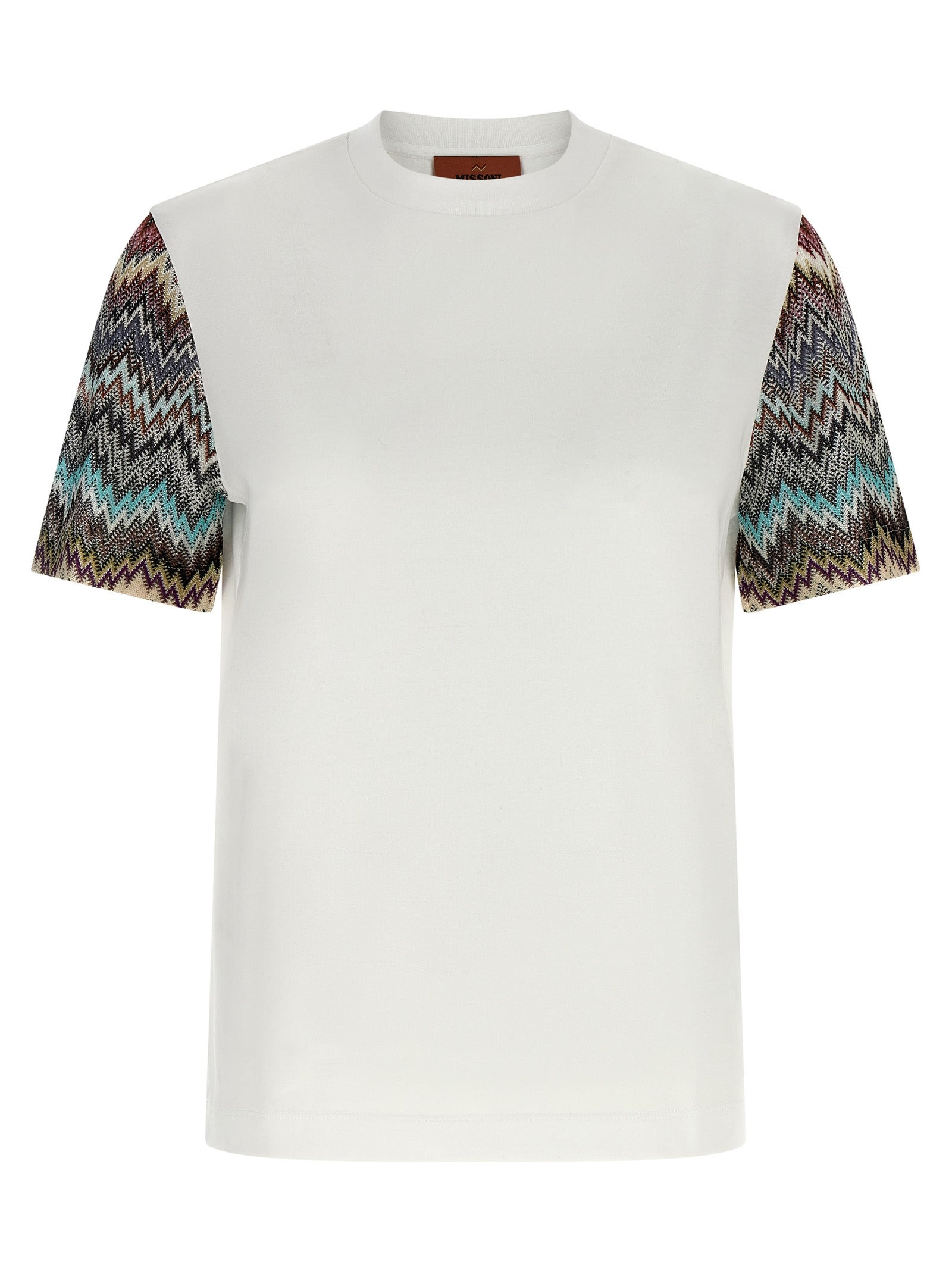 Snake Sleeve T-Shirt White - 1