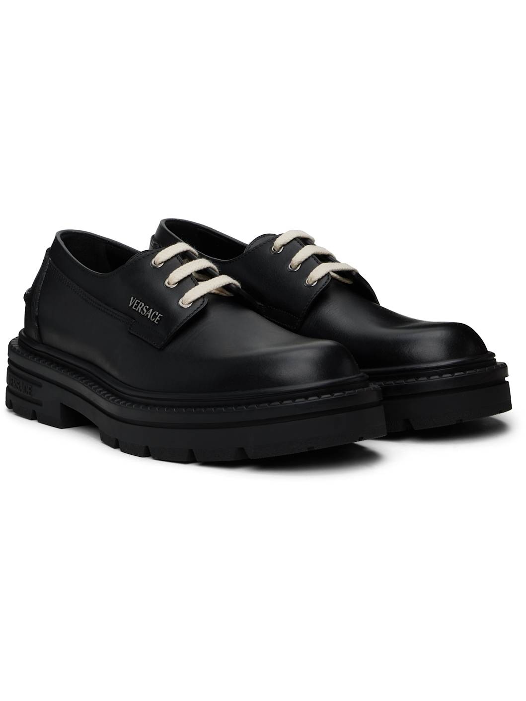 Black Adriano Lace-Up Derbys - 4
