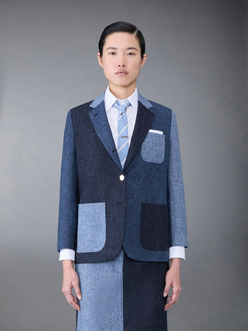 Fun-Mix Donegal Tweed Sack Sport Coat - 1