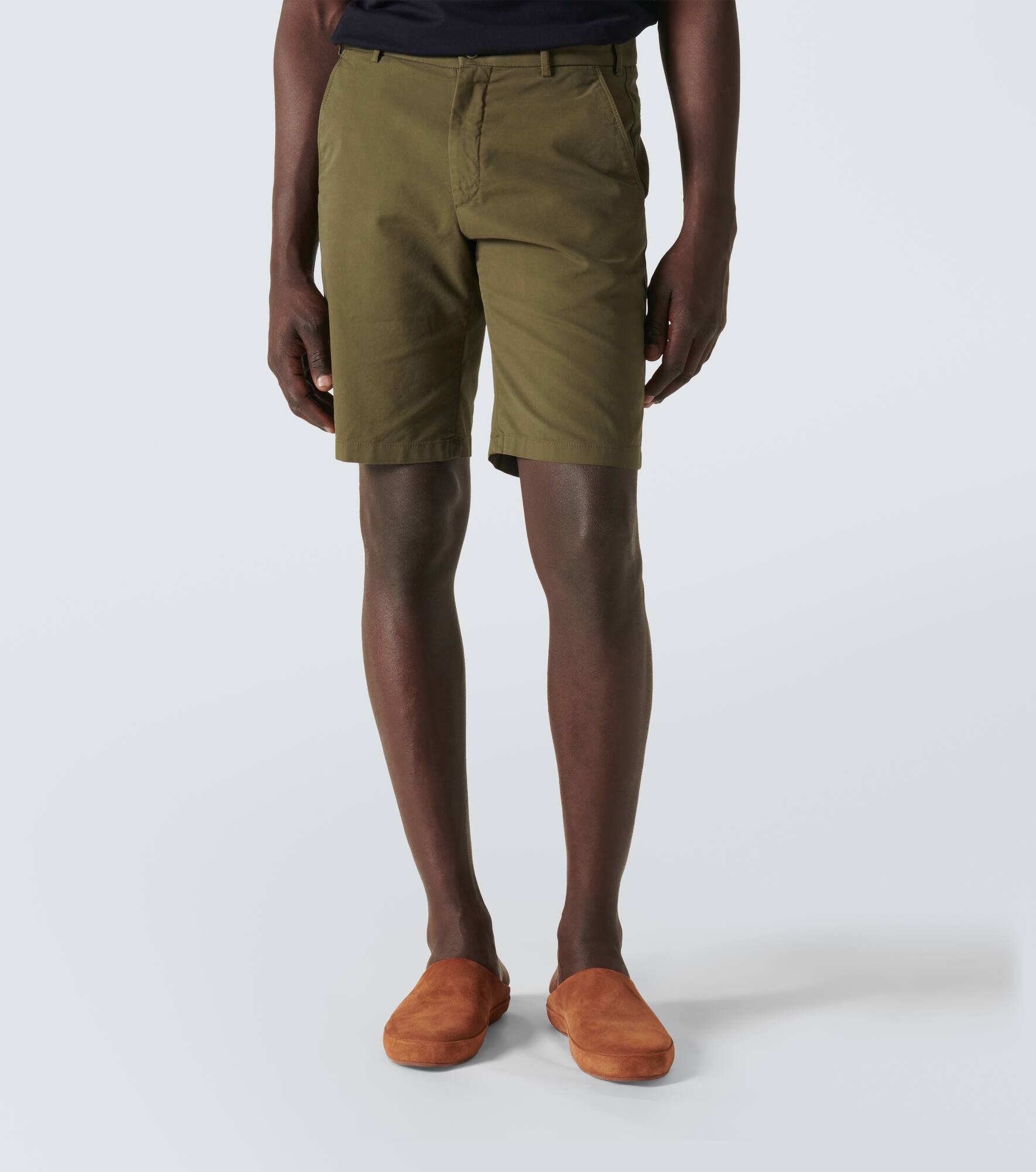 Cotton-blend Bermuda shorts - 3