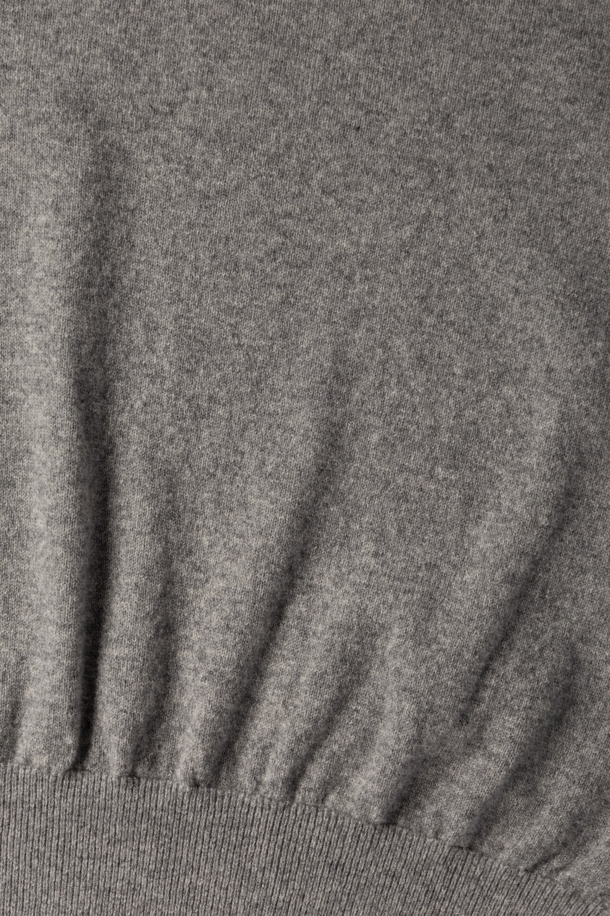 Simple Crew Neck Sweater Crafted in Japan - Light Grey - 3