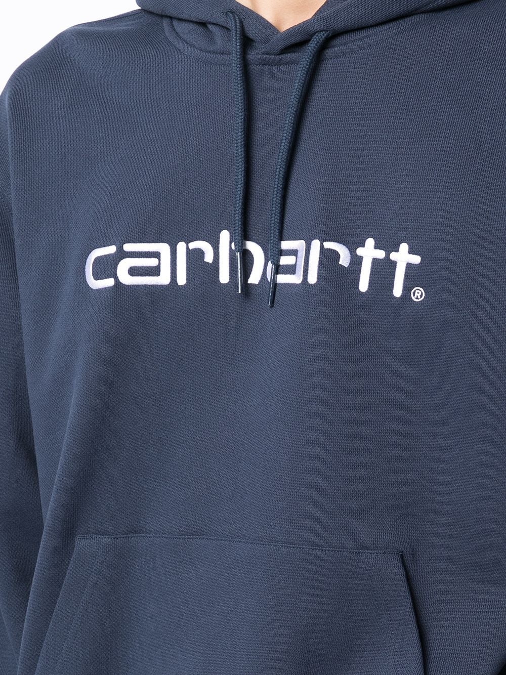 embroidered logo hoodie - 5