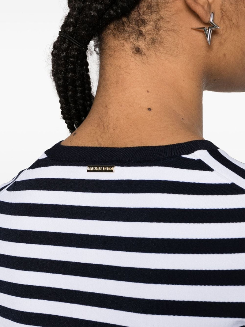 striped fine-knit jumper 5