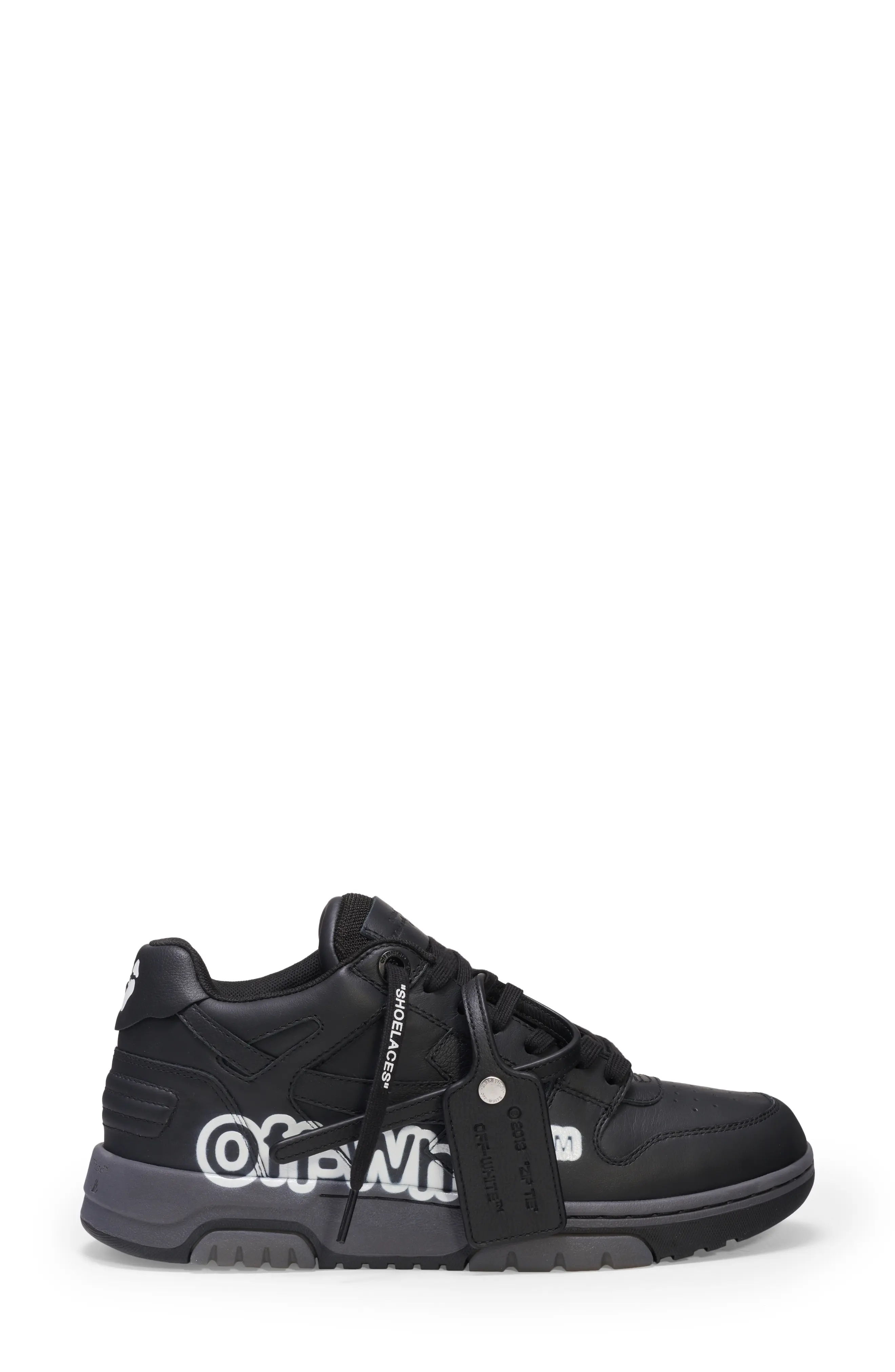 Out of Office Mid Top Sneaker in Black/White - 3