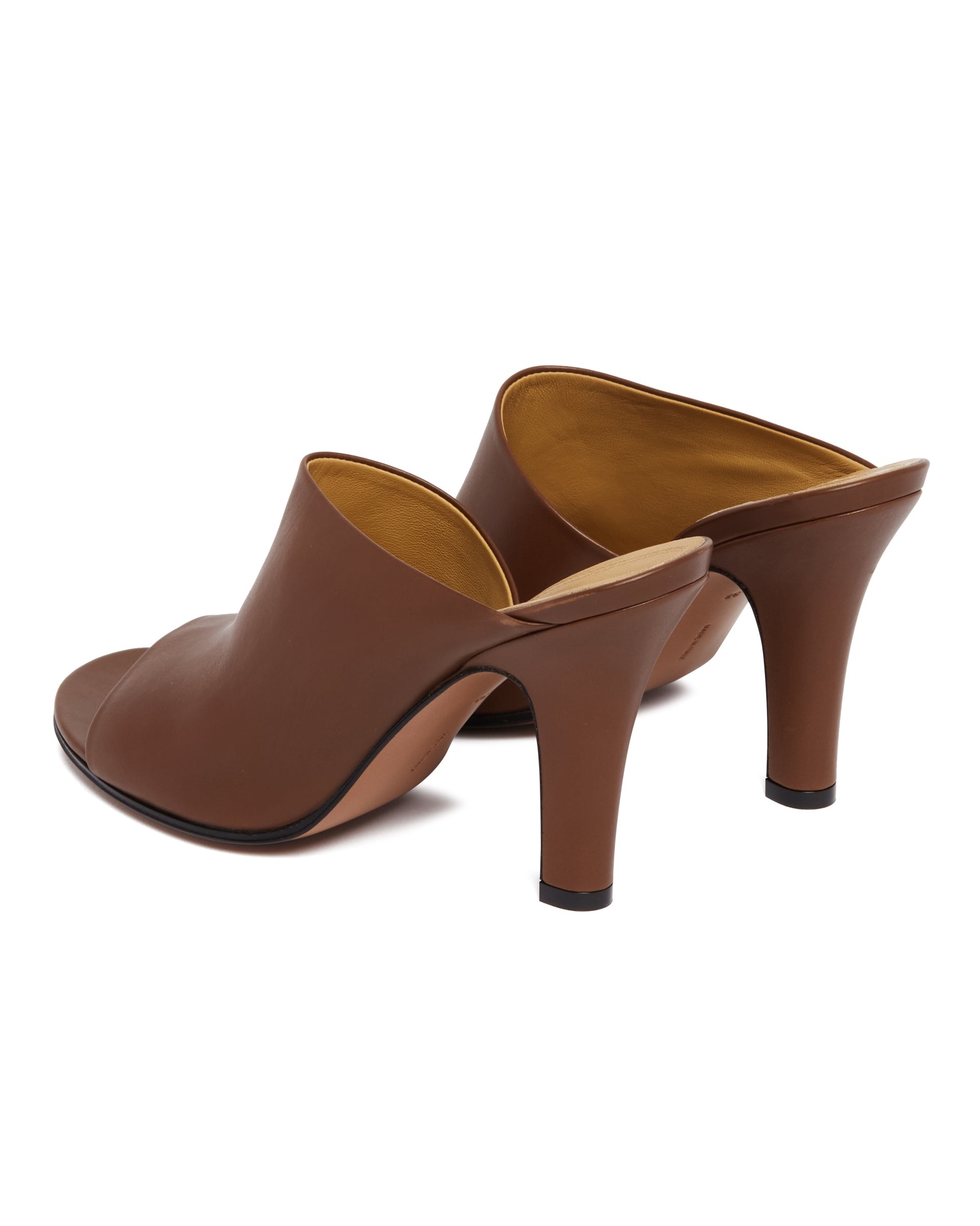Brown Leather Signum Mules - 5