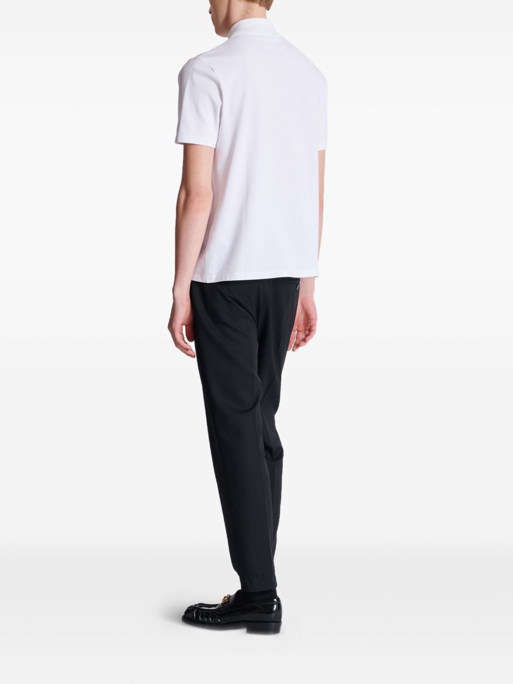logo-print polo shirt - 4
