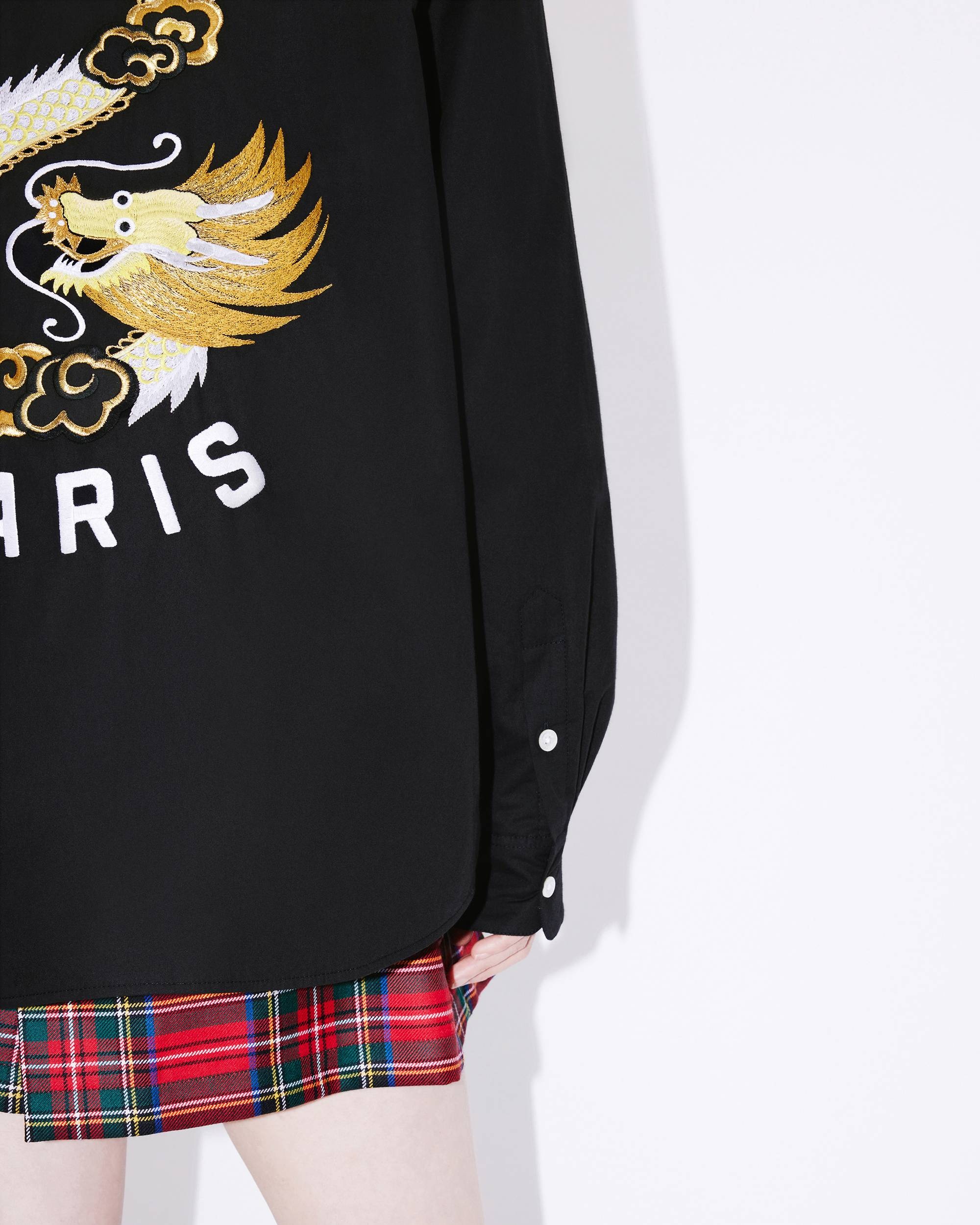 'Year of the Dragon' padded genderless shirt jacket - 13
