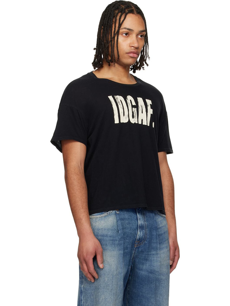 Black 'I Don't Give A F' Relaxed T-shirt 2