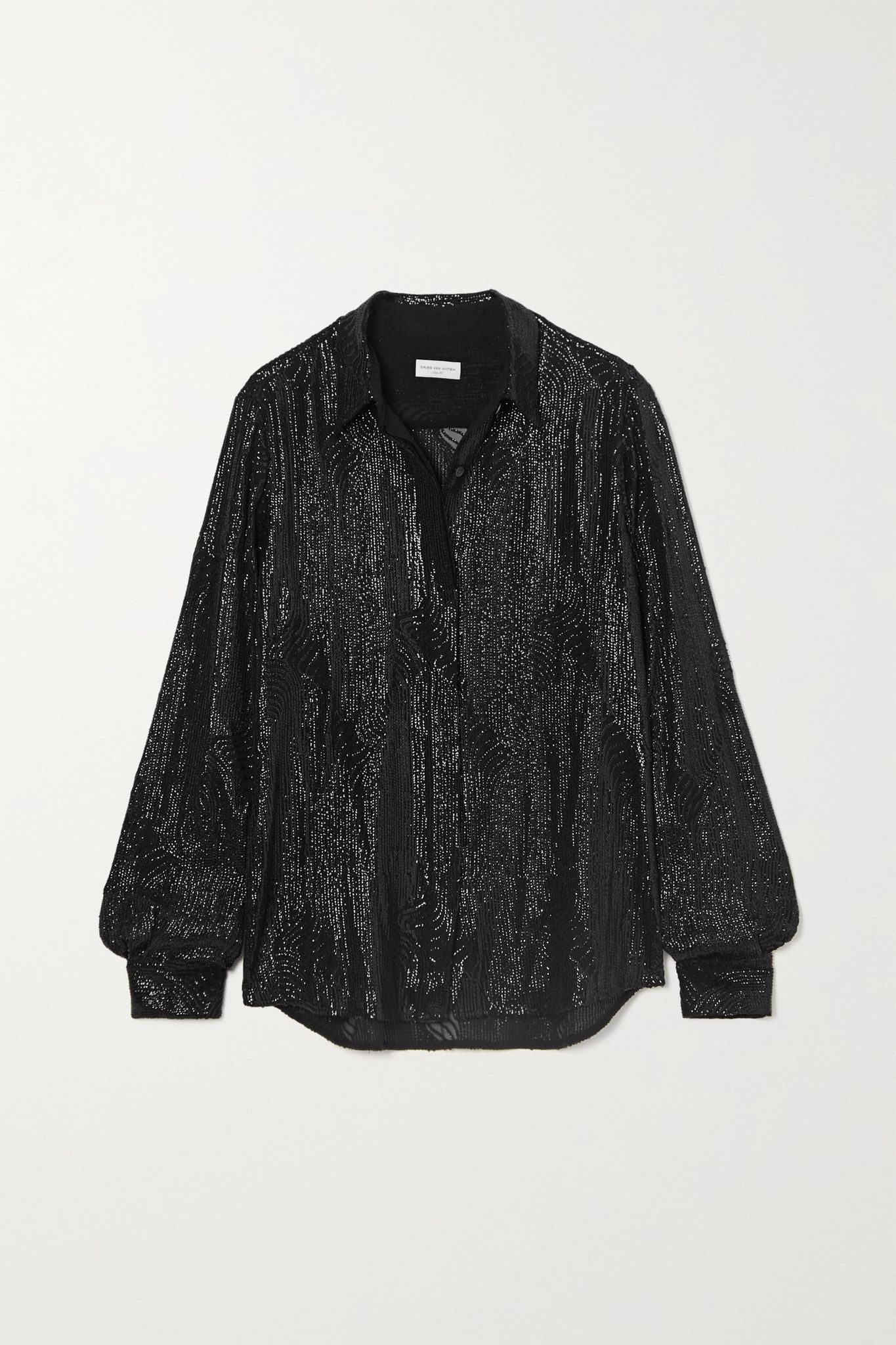 Sequined chiffon shirt - 1