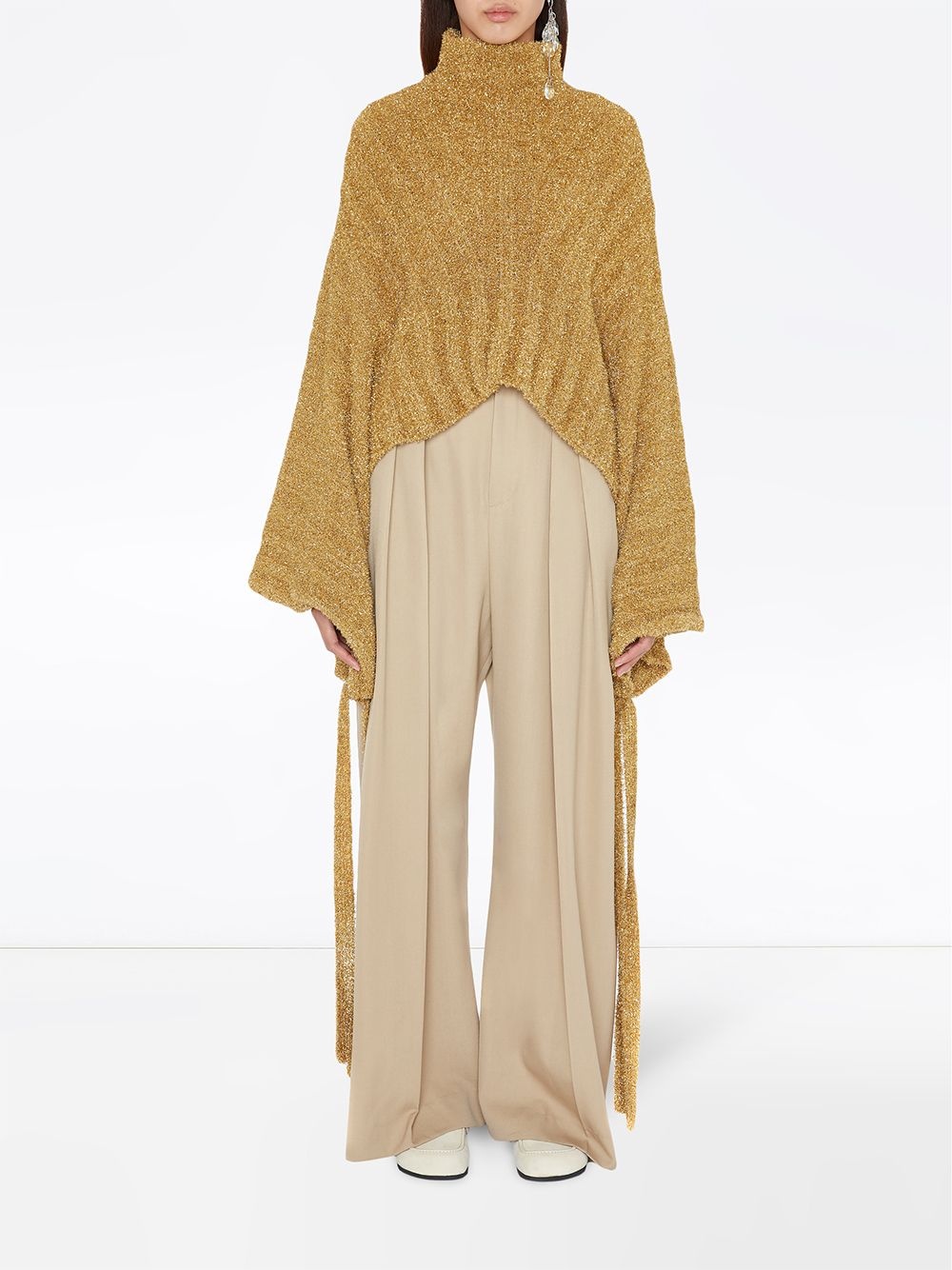 kimono-sleeve knitted jumper - 2