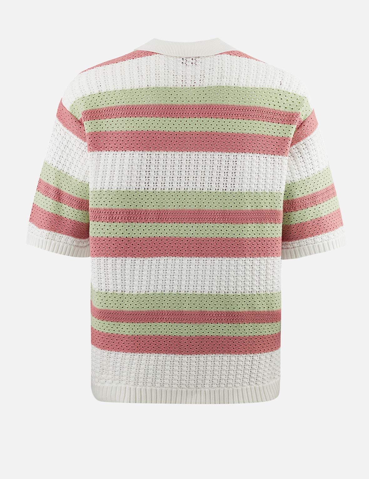 Seagull Embroidery Relax Fit Short-Sleeve Knitted Shirt - 2