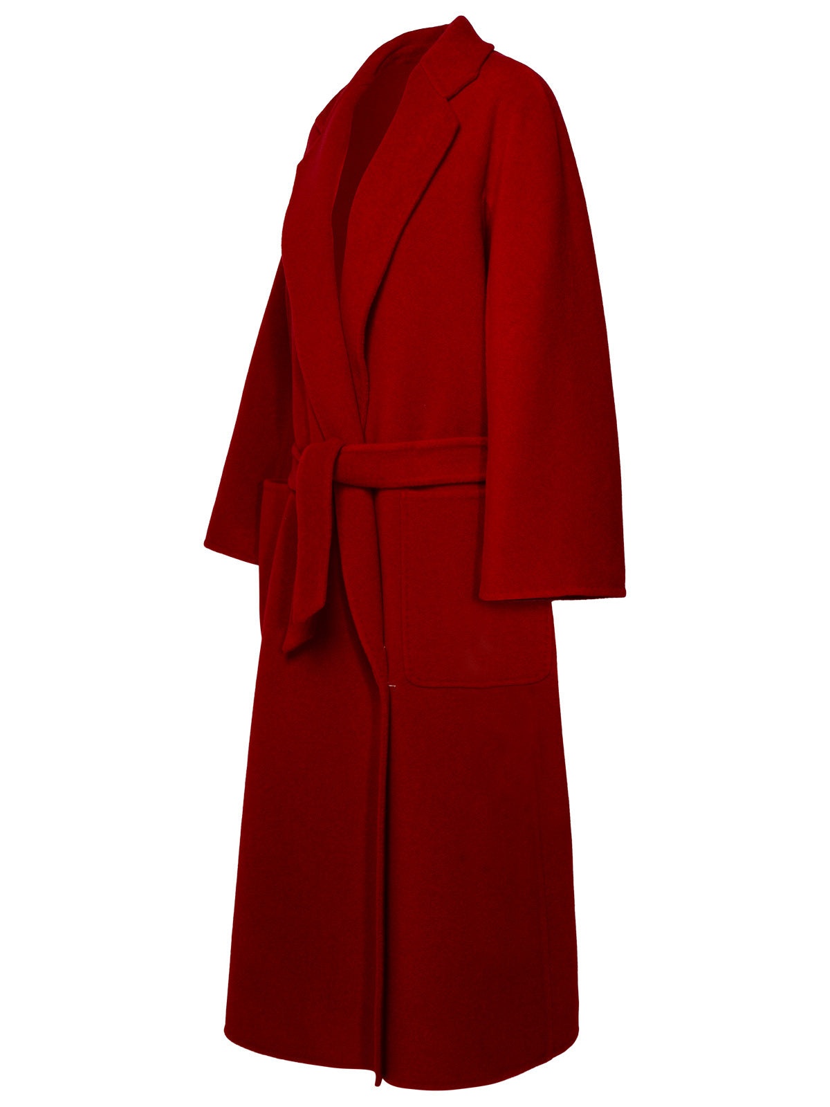 Max Mara Donna Red Cashmere Coat - 2