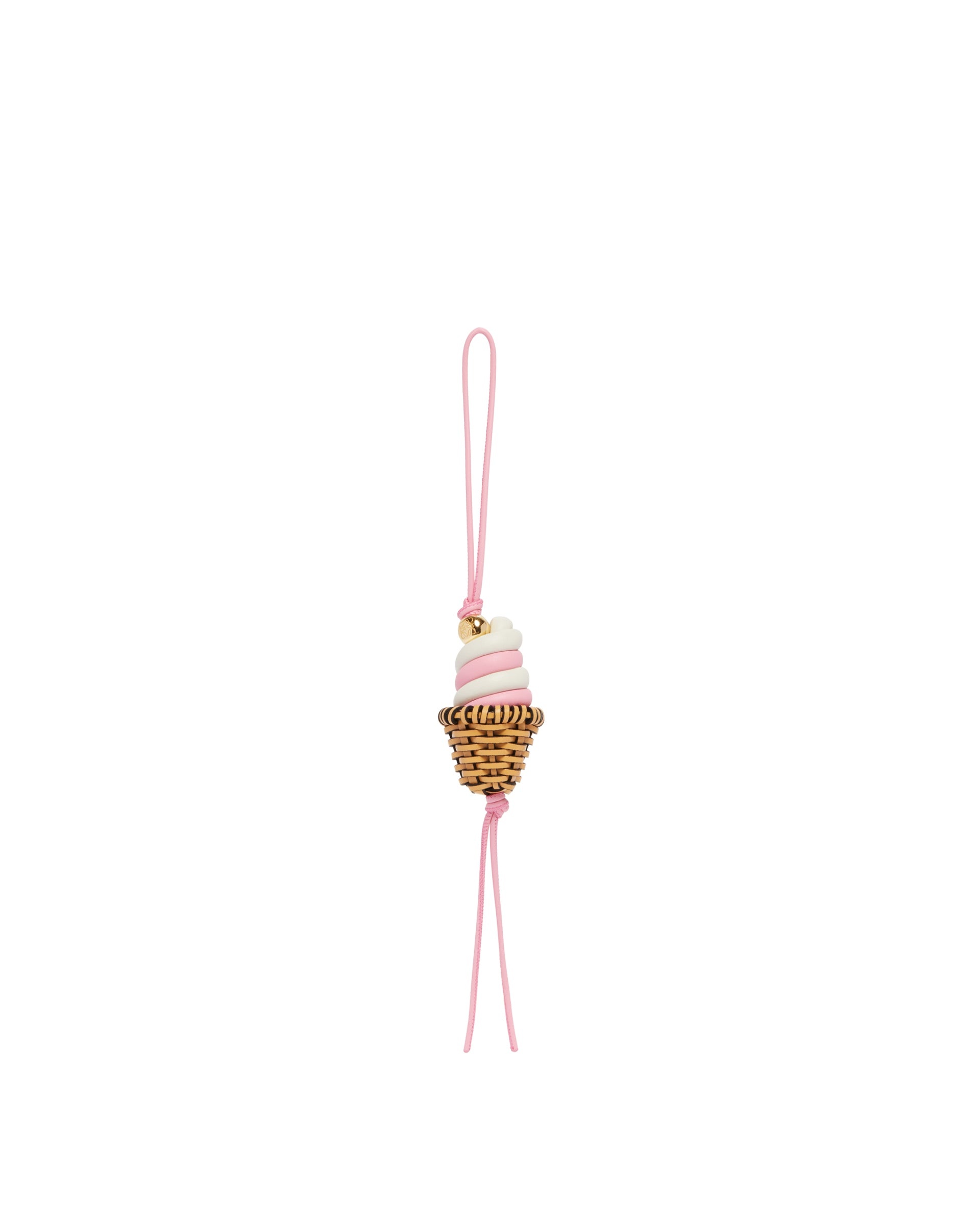 Ice Cream-Shaped Leather Charm - 1