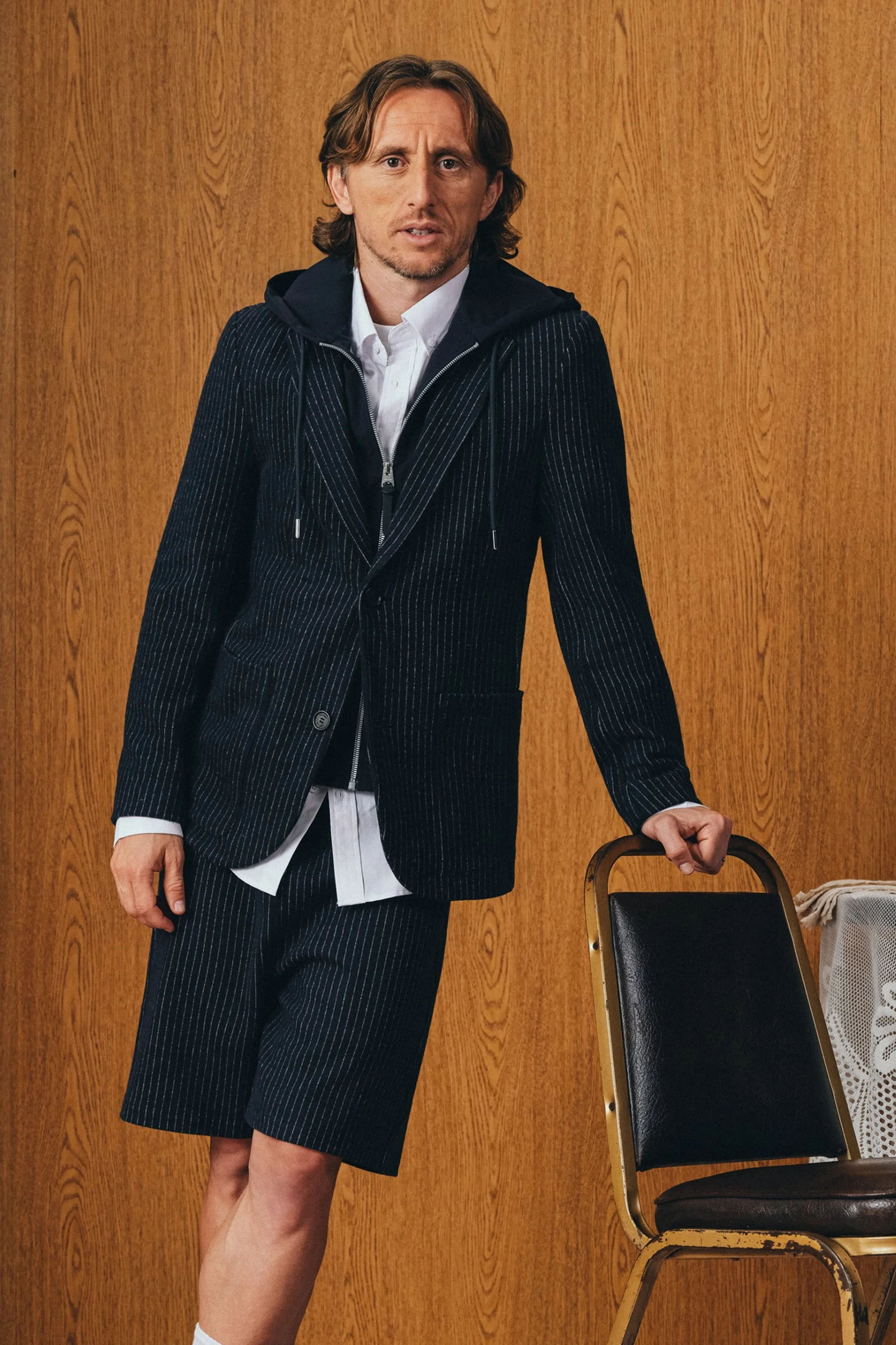 WELLS-K 2-in-1 Brushed Knit Blazer With Removable Bib - 1