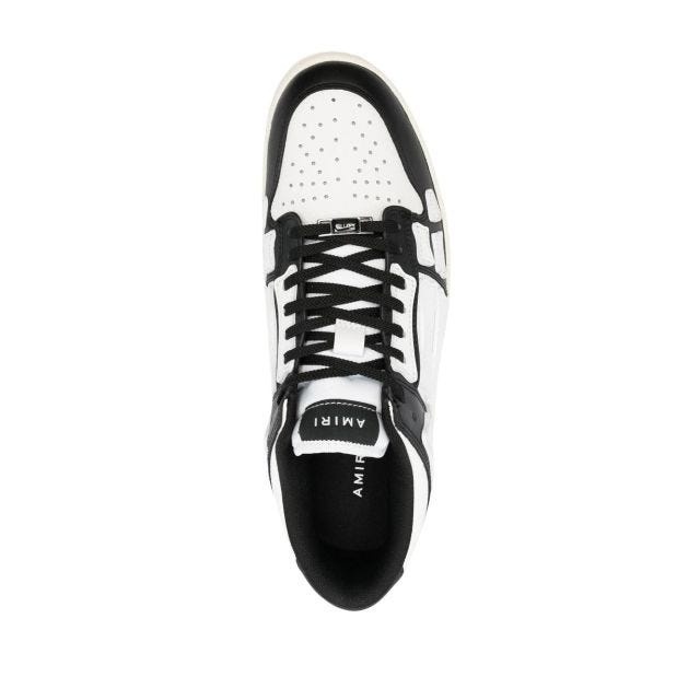 Skel black and white low top sneakers - 4