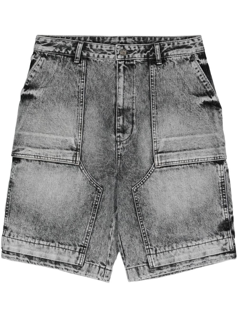 acid-wash denim shorts 1