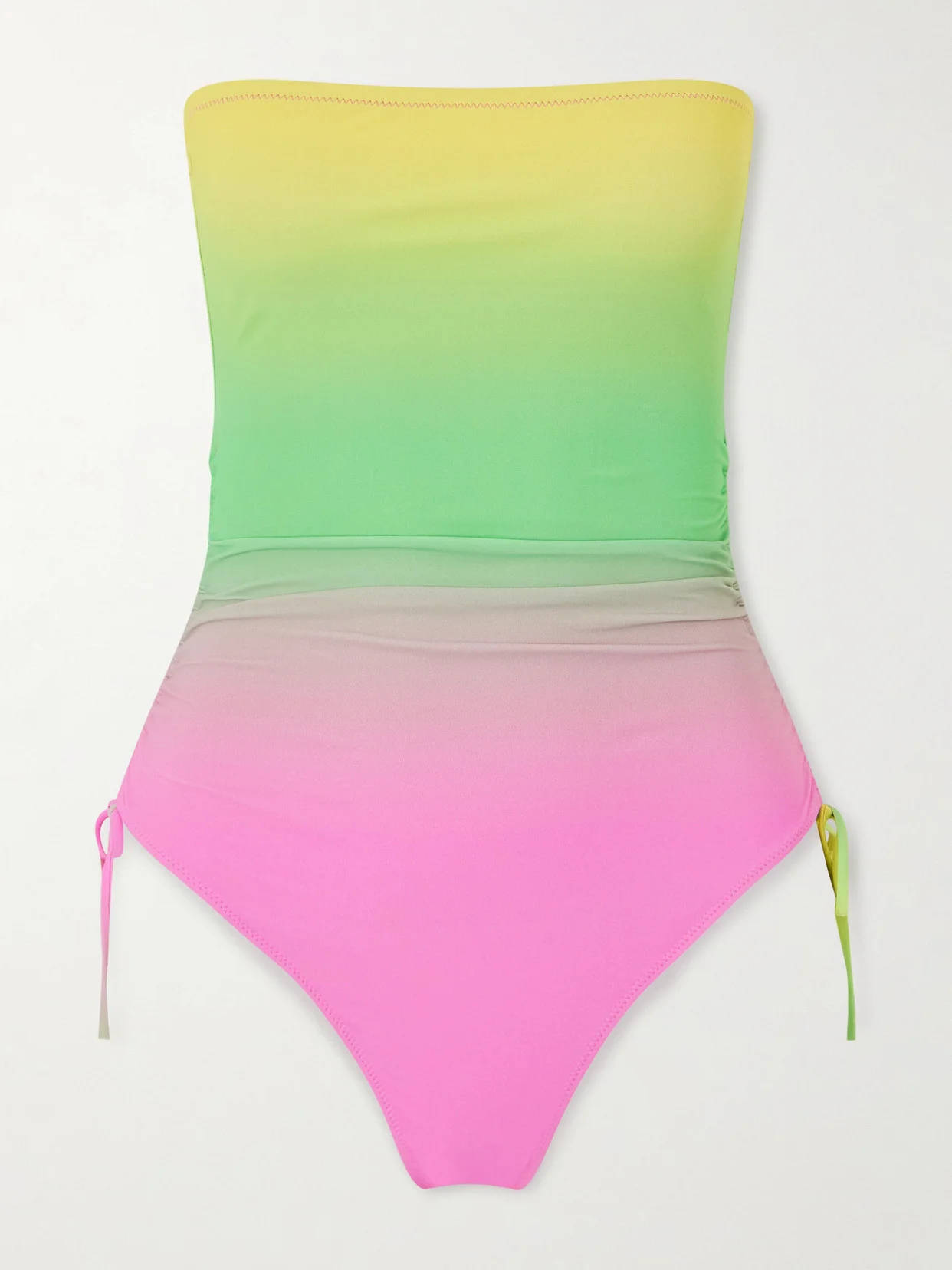 Venti Strapless Ruched Dégradé Swimsuit - 1