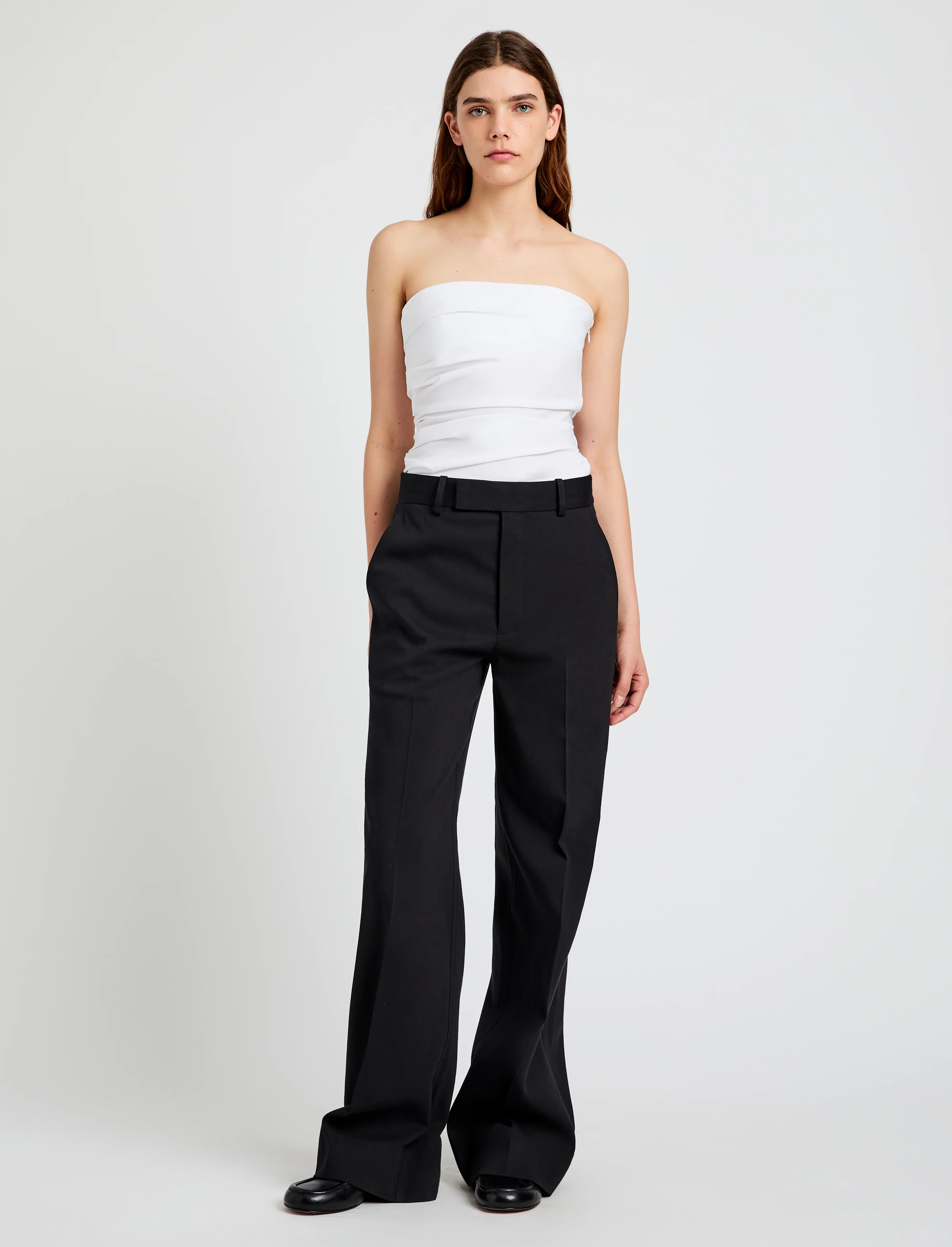 Lena Top in Bi-Stretch Cotton Nylon - 3