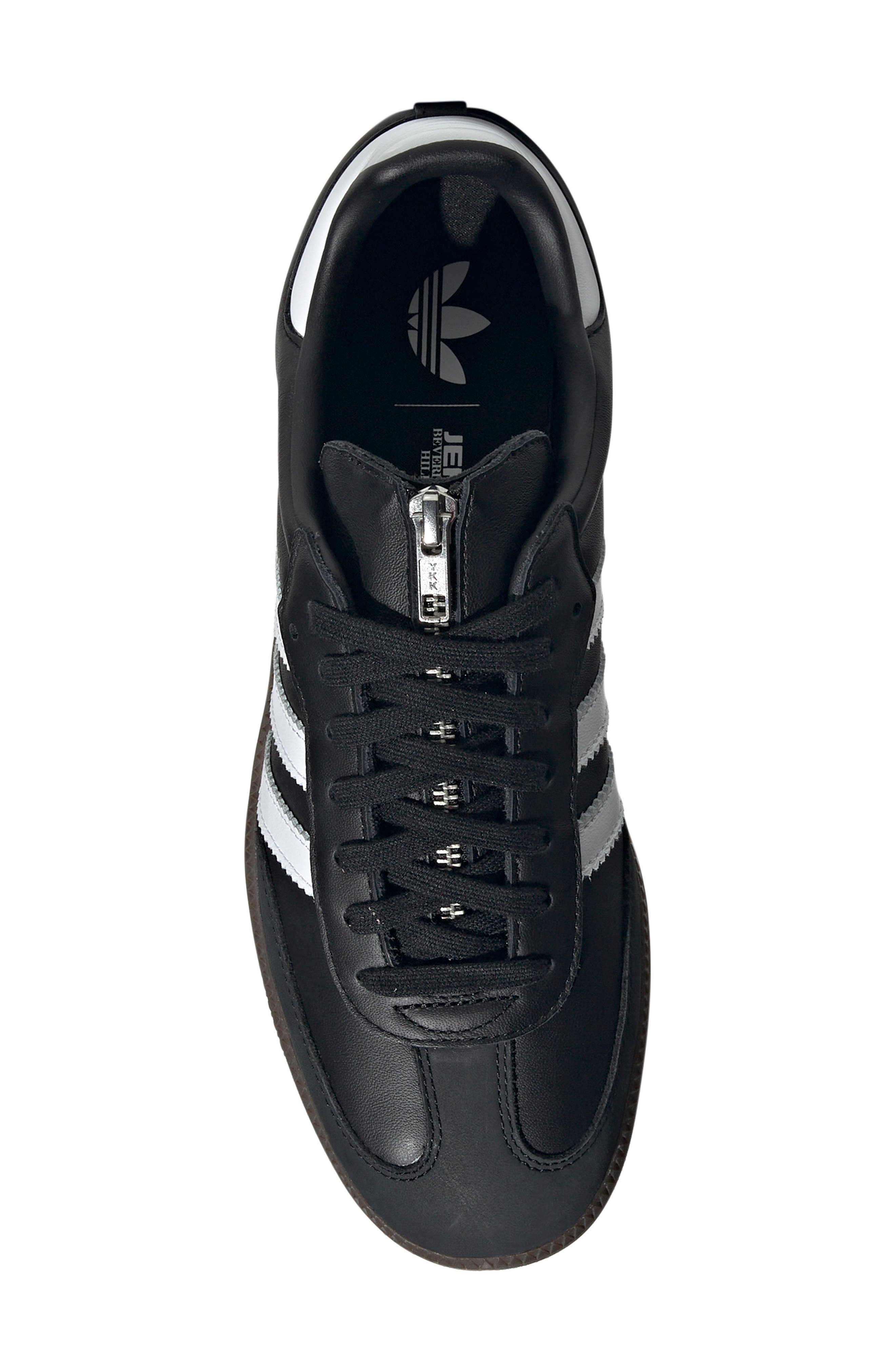 adidas x Jeremy Scott Samba OG Sneaker in Black/White/Gum at Nordstrom - 4
